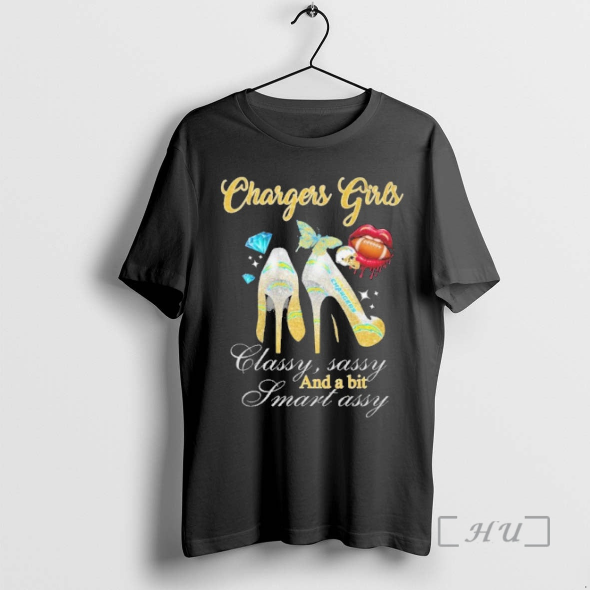 Officials Chargers High Heels Classy Sassy Bit Smart - Adult & Kids T-Shirts, Sweatshirts & Hoodies apparel design preview 1