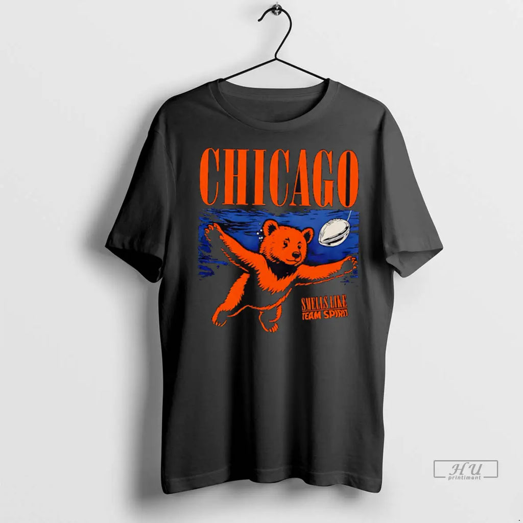 Officials Chicago Bear Smells Like Team Spirit - Adult & Kids T-Shirts, Sweatshirts & Hoodies apparel design preview 1