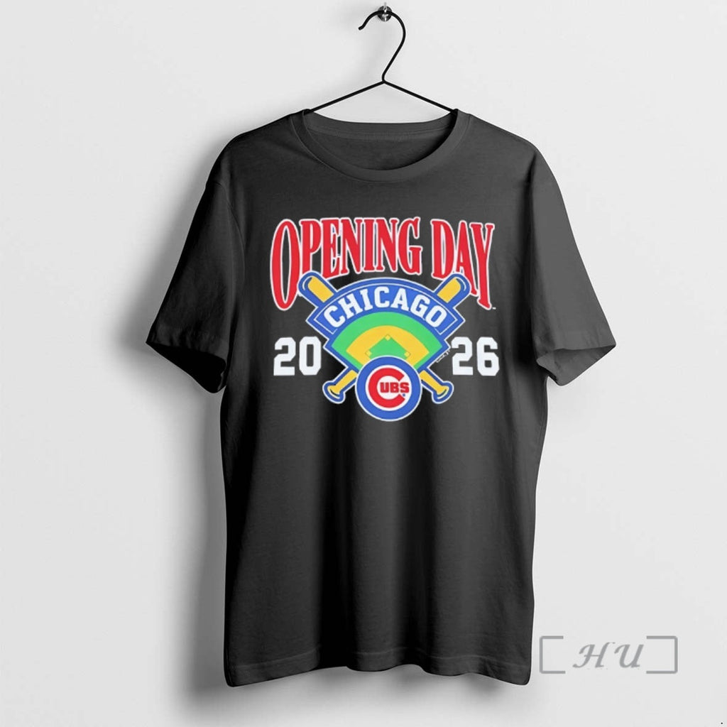 Officials Chicago Cubs 2026 Opening Day - Adult & Kids T-Shirts, Sweatshirts & Hoodies apparel design preview 1