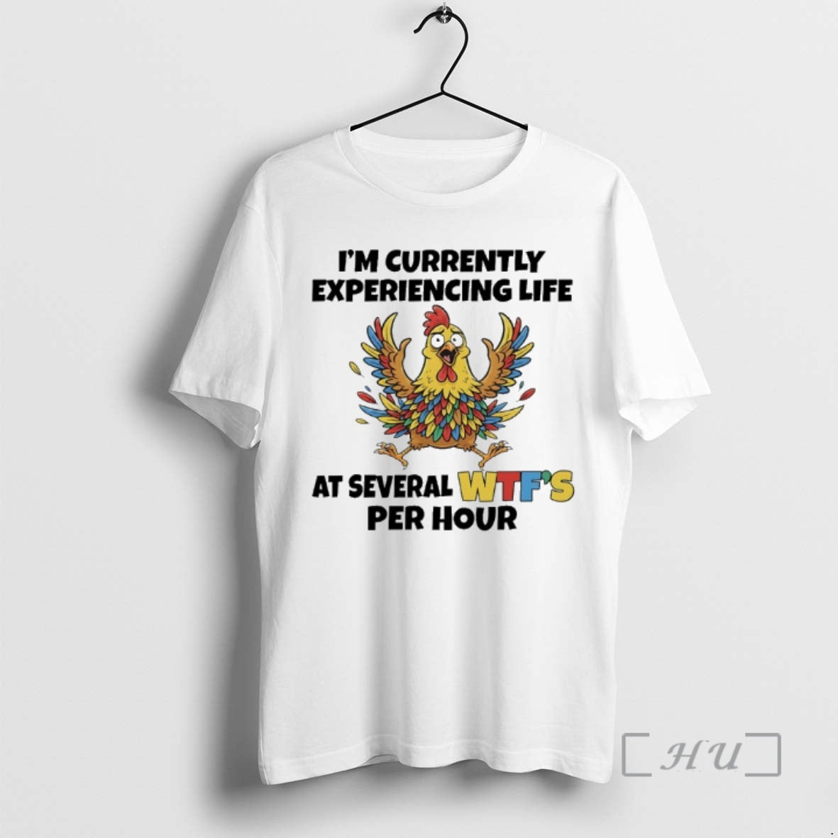 Officials Chicken Im Currently Experiencing Life - Adult & Kids T-Shirts, Sweatshirts & Hoodies apparel design preview 1