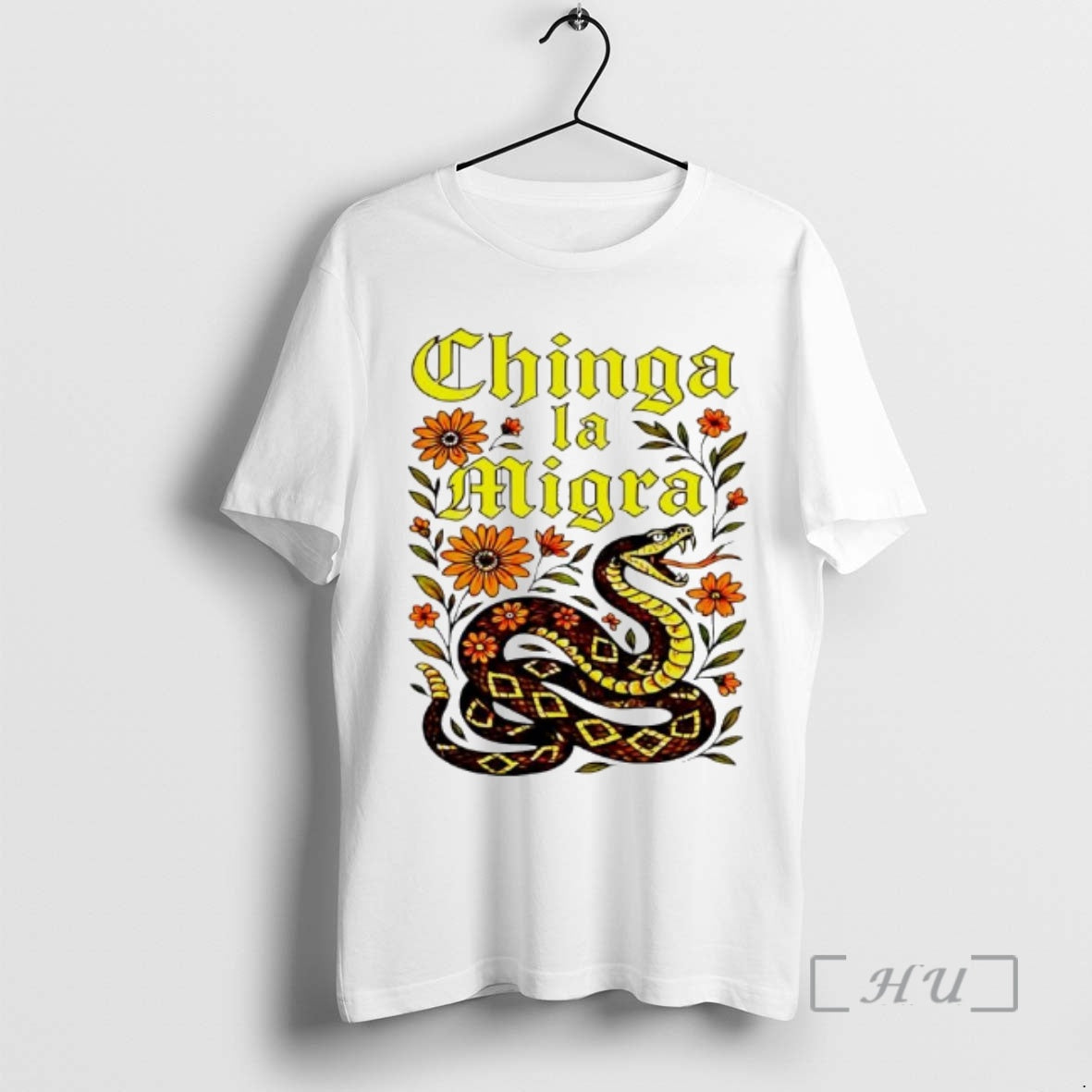 Officials Chinga La Migra Fuck Border Patrol Snake - Adult & Kids T-Shirts, Sweatshirts & Hoodies apparel design preview 1