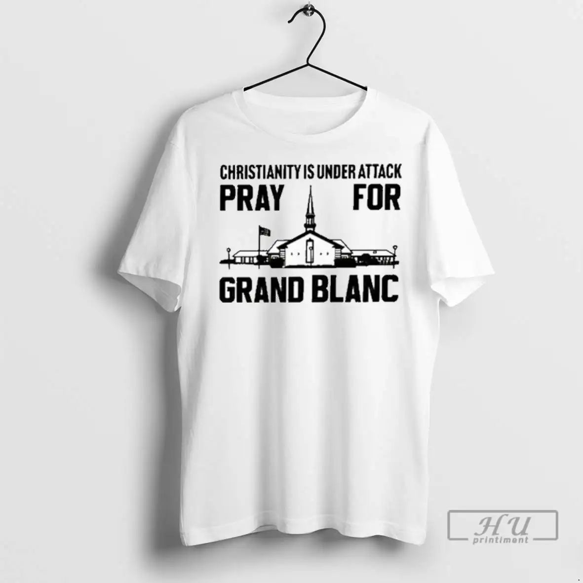 Officials Christianity Is Under Attack Pray For Grand - Adult & Kids T-Shirts, Sweatshirts & Hoodies apparel design preview 1