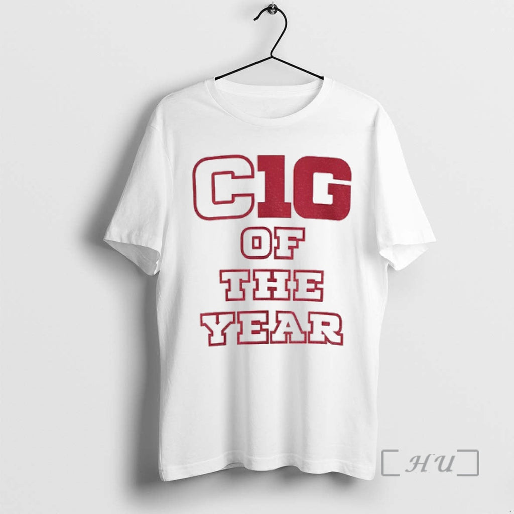 Officials Cignetti Coach Year 2025 Indiana Football - Adult & Kids T-Shirts, Sweatshirts & Hoodies apparel design preview 1