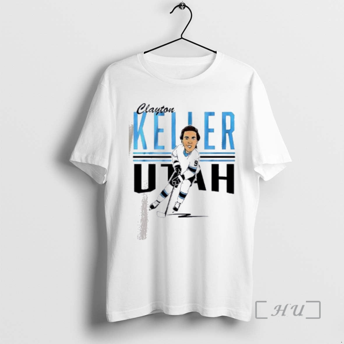 Officials Clayton Keller Center Ice Caricature - Adult & Kids T-Shirts, Sweatshirts & Hoodies apparel design preview 1