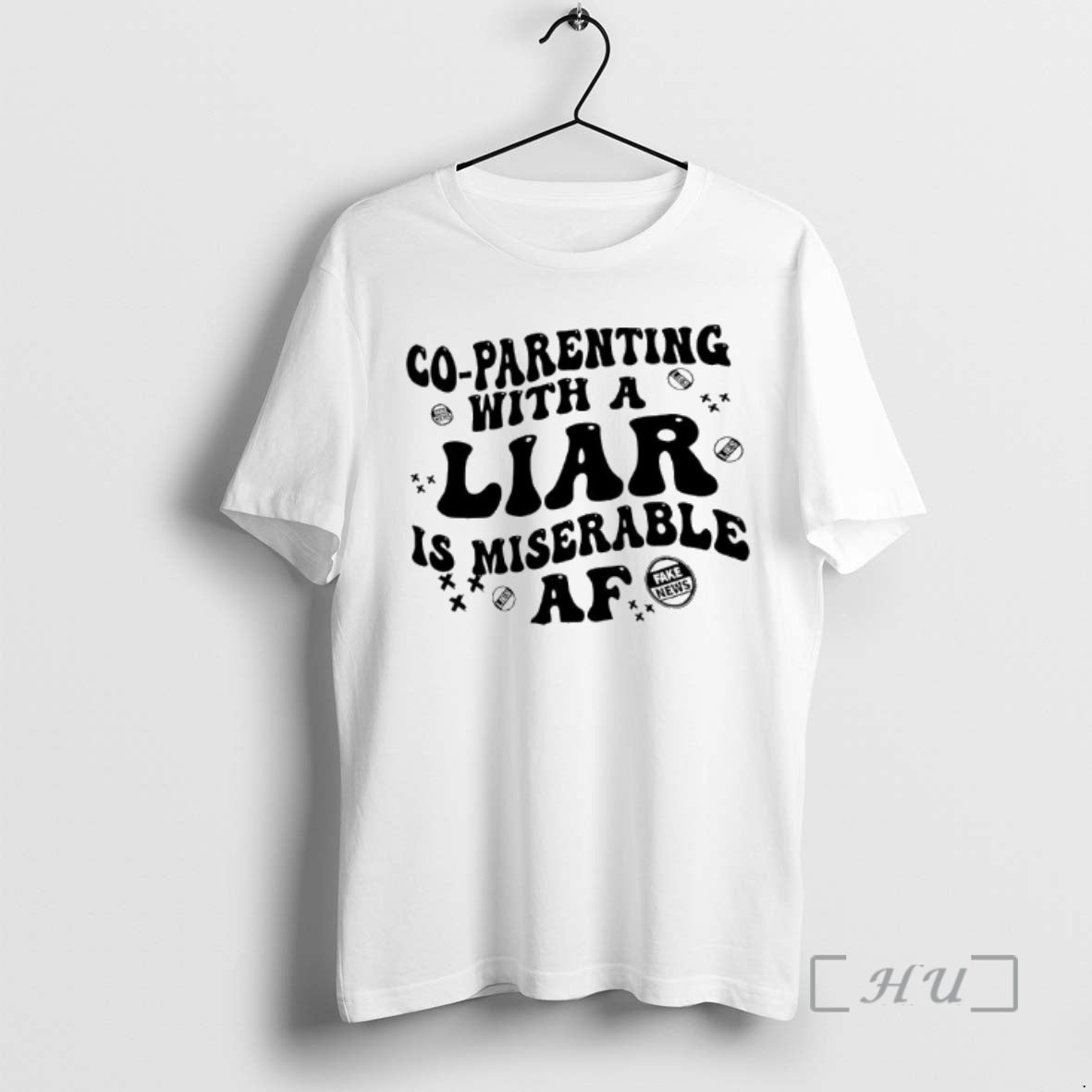 Officials Co Parenting Lies Liar Is Miserable Af Fake - Adult & Kids T-Shirts, Sweatshirts & Hoodies apparel design preview 1
