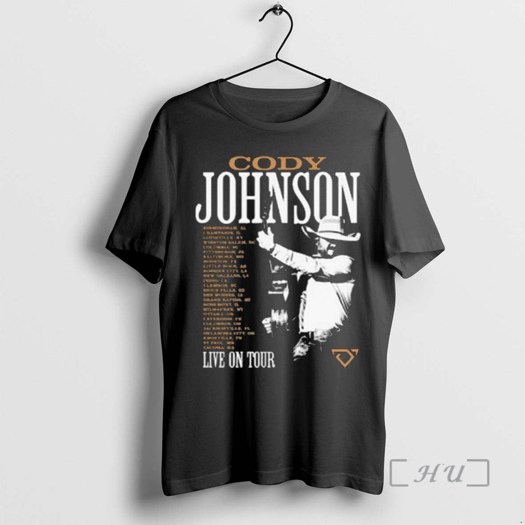 Officials Cody Johnson 2026 Tour Photo - Adult & Kids T-Shirts, Sweatshirts & Hoodies apparel design preview 1