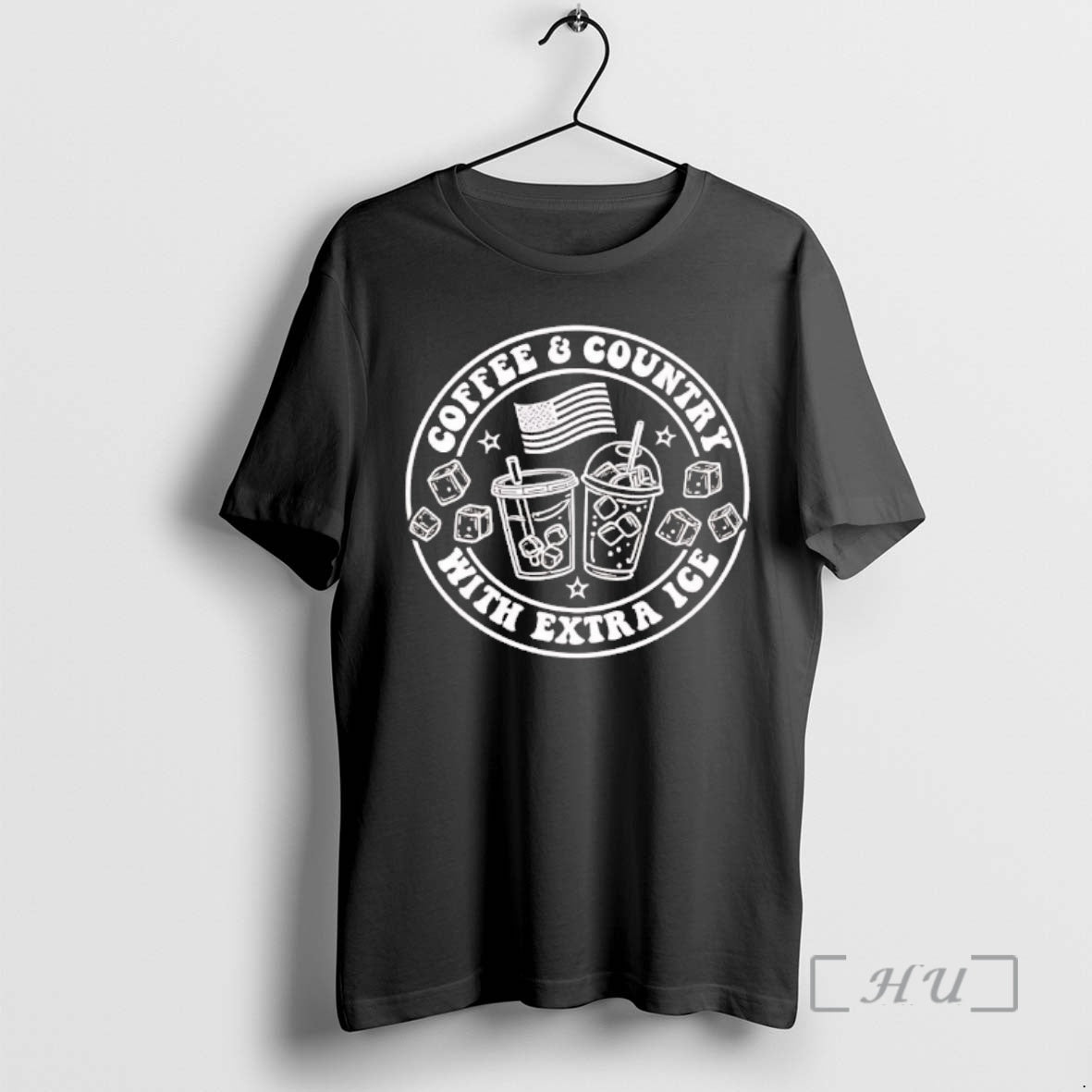 Officials Coffee And Country With Extra Ice - Adult & Kids T-Shirts, Sweatshirts & Hoodies apparel design preview 1