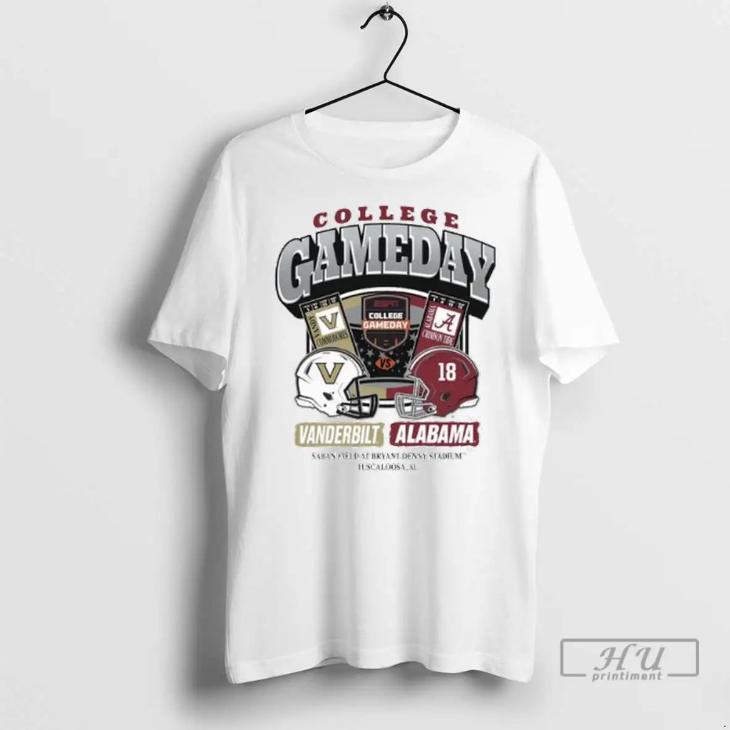 Officials College Gameday 2025 Vanderbilt Vs Alabama - Adult & Kids T-Shirts, Sweatshirts & Hoodies apparel design preview 1