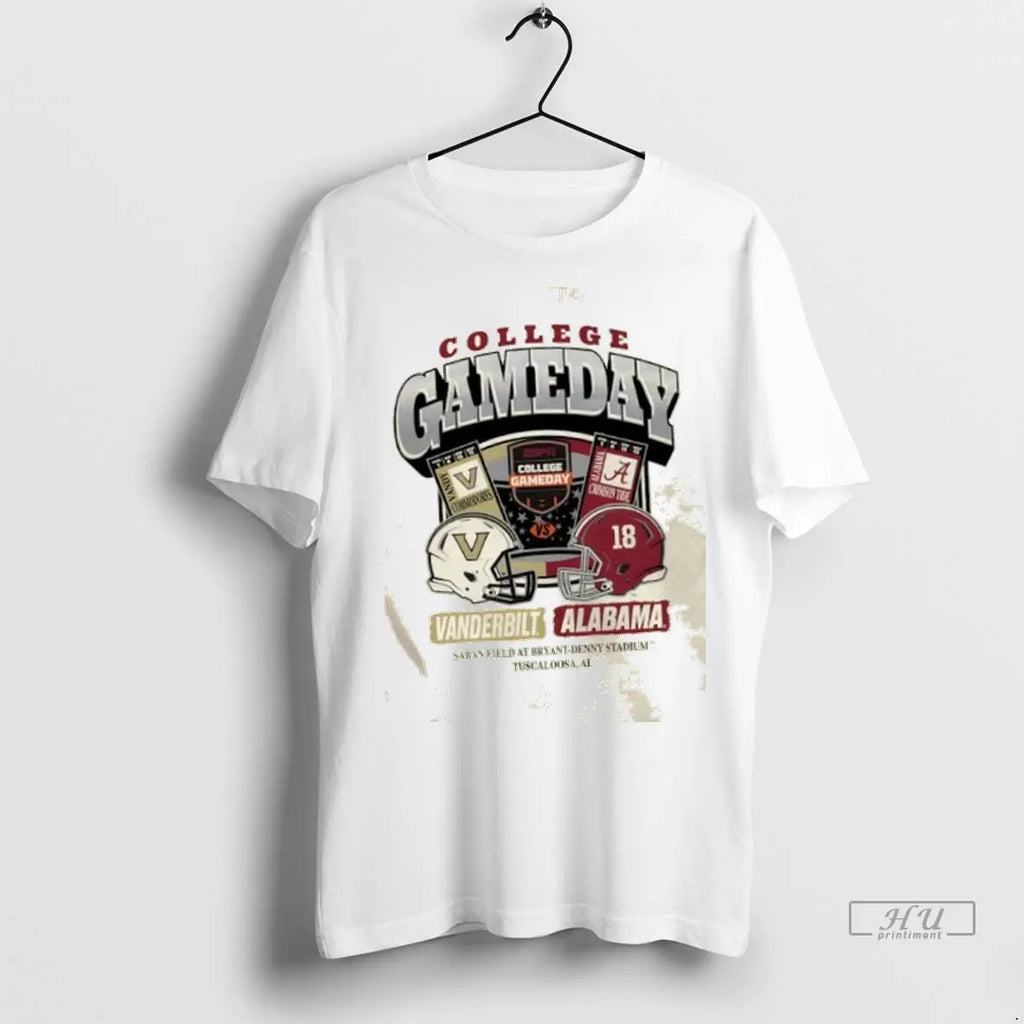 Officials College Gameday Vanderbilt Vs Alabama Saban - Adult & Kids T-Shirts, Sweatshirts & Hoodies apparel design preview 1