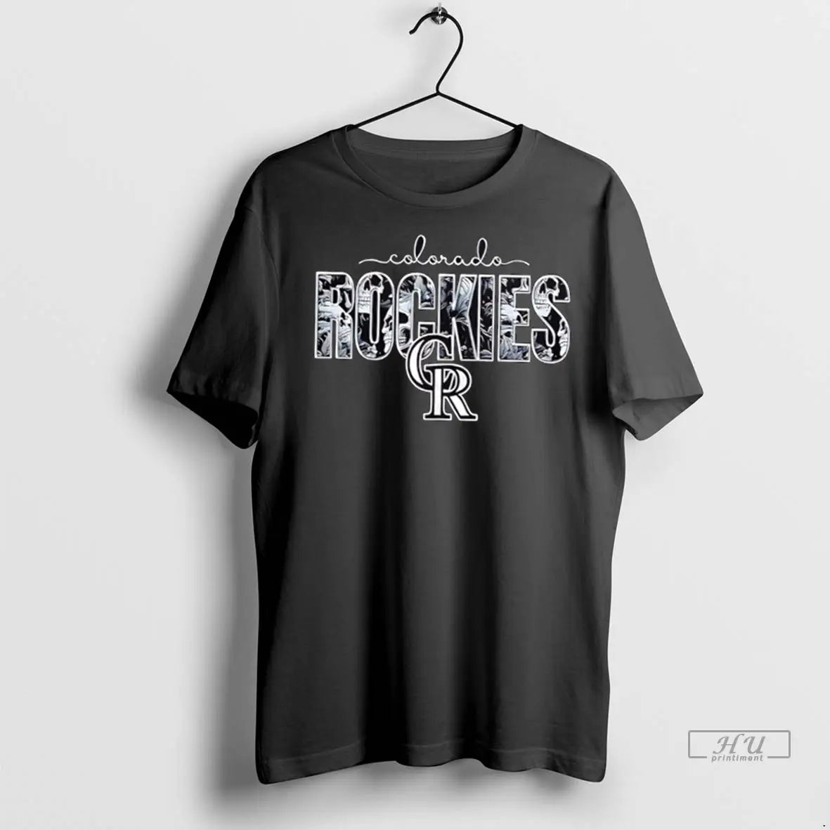 Officials Colorado Rockies Skulls Floral Graphic - Adult & Kids T-Shirts, Sweatshirts & Hoodies apparel design preview 1