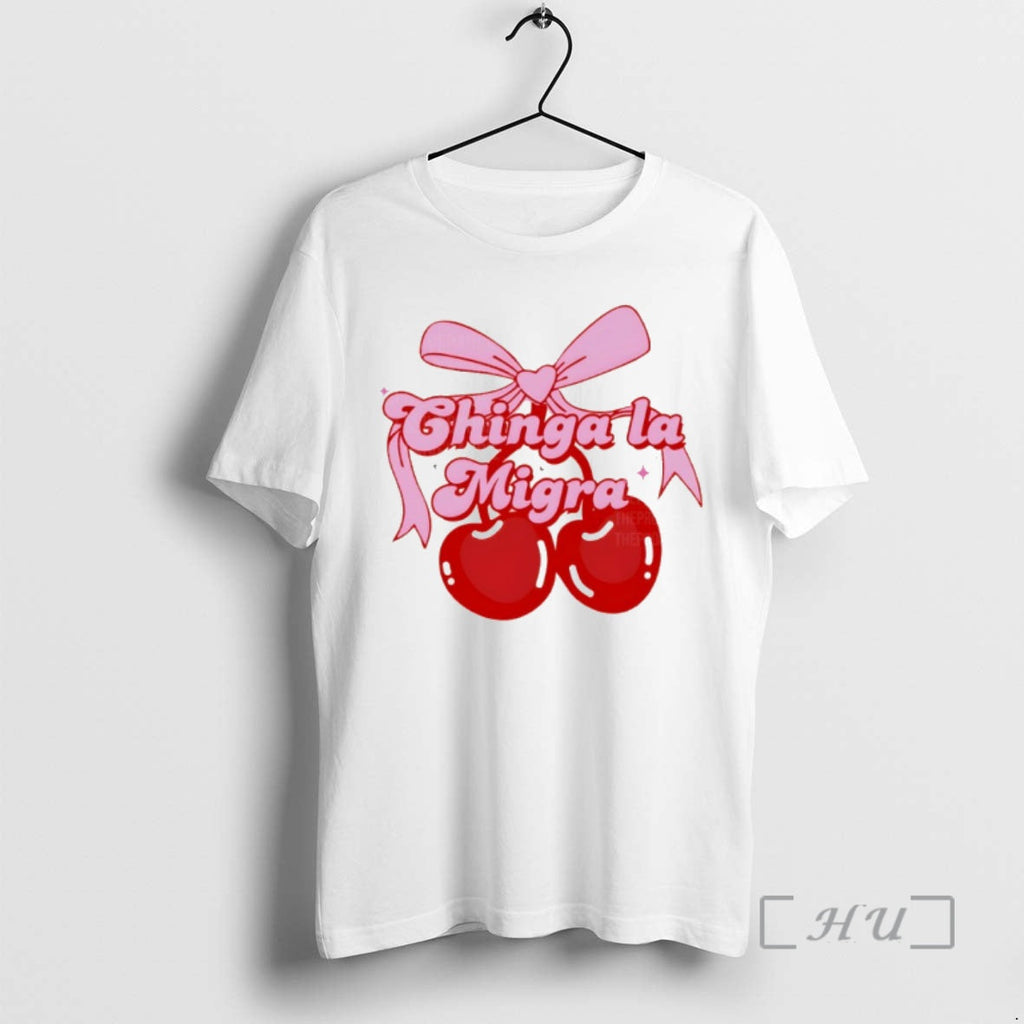 Officials Coquette Cherries Chinga La Migra Anti - Adult & Kids T-Shirts, Sweatshirts & Hoodies apparel design preview 1