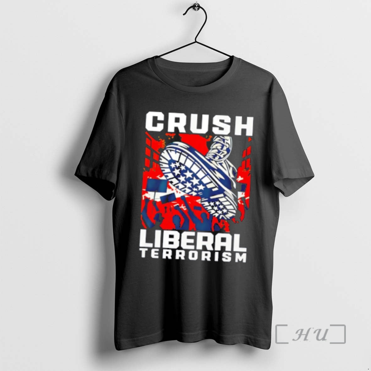 Officials Crush Liberal Terrorism Graphic - Adult & Kids T-Shirts, Sweatshirts & Hoodies apparel design preview 1