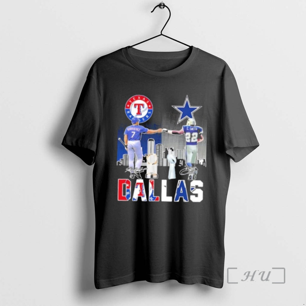 Officials Dallas City Sports Rodriguez Texas Rangers - Adult & Kids T-Shirts, Sweatshirts & Hoodies apparel design preview 1