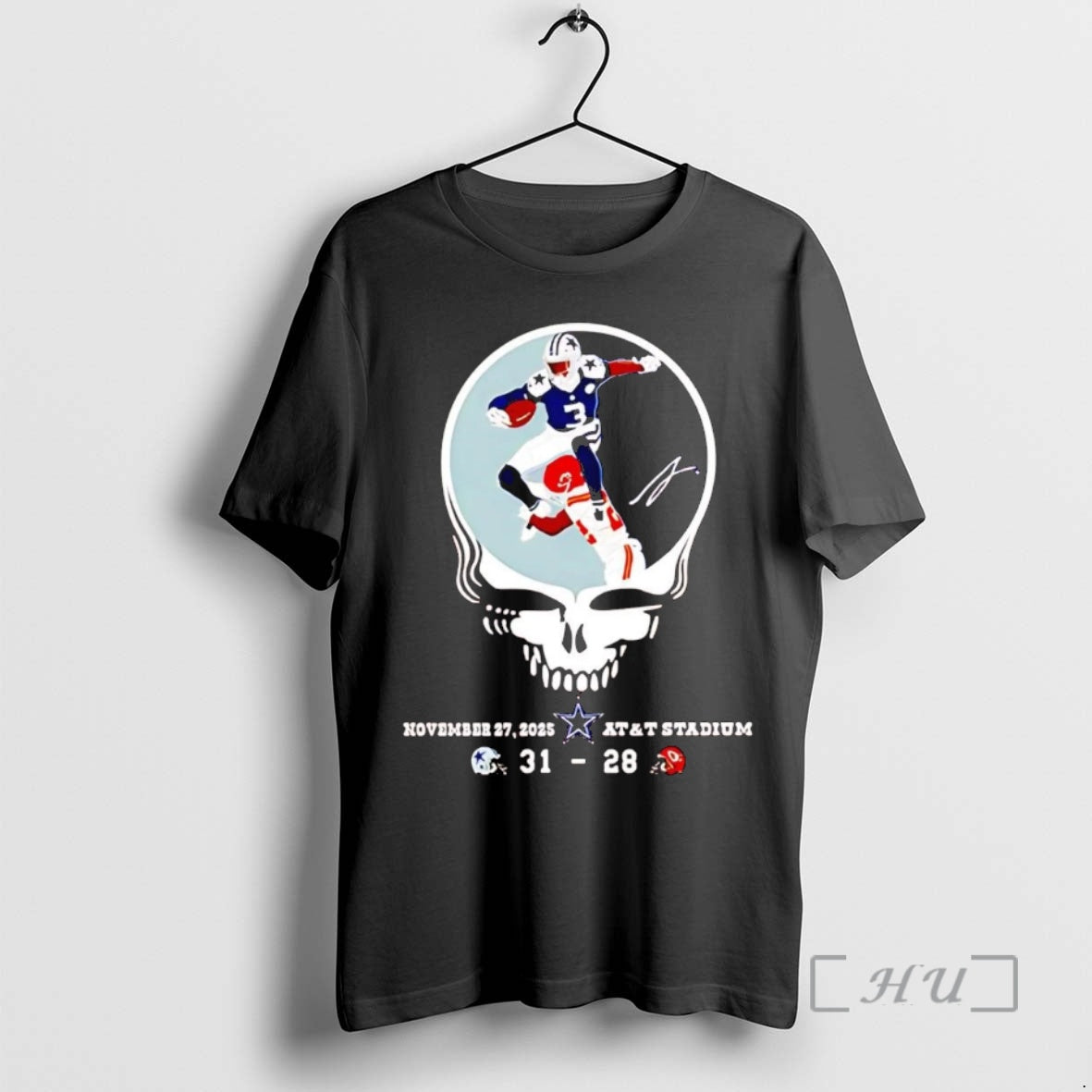 Officials Dallas Cowboys Grateful Dead George Pickens - Adult & Kids T-Shirts, Sweatshirts & Hoodies apparel design preview 1