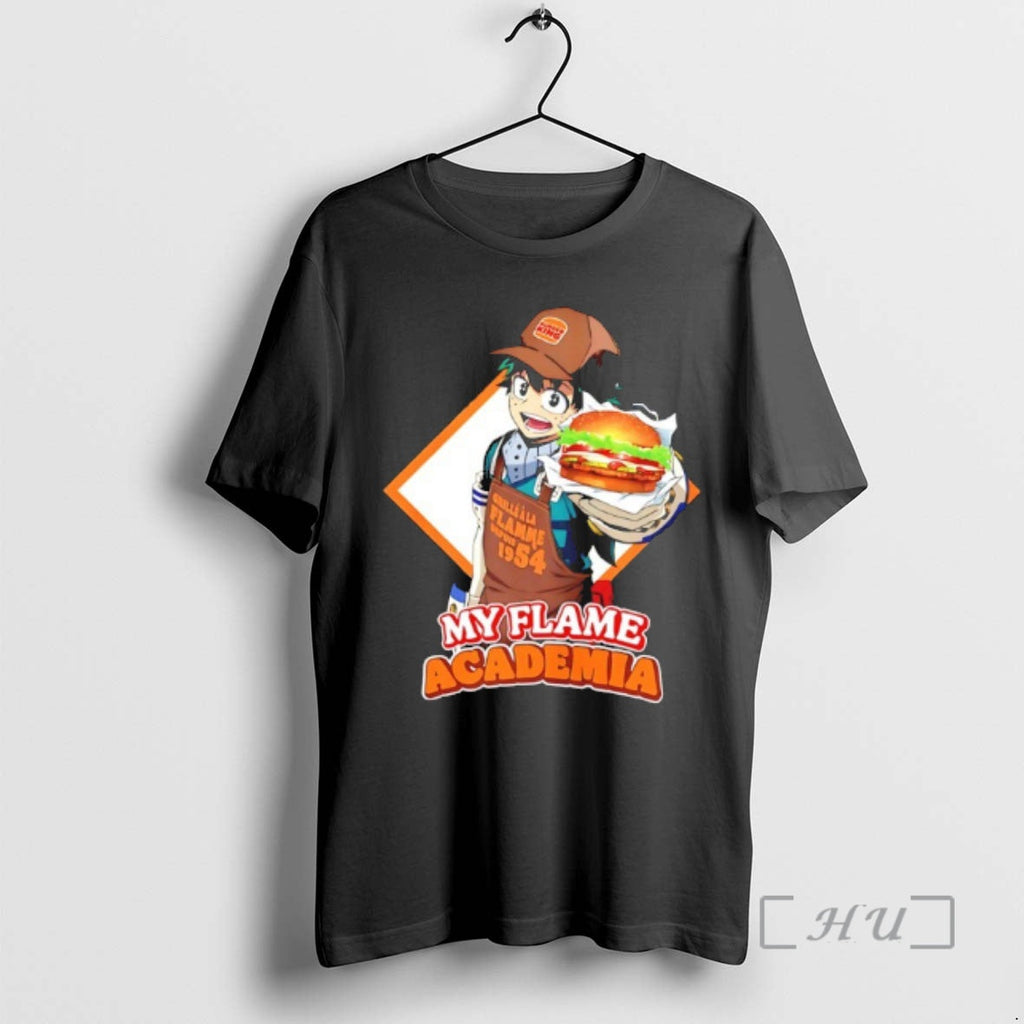 Officials Deku Burger King My Flame Academia - Adult & Kids T-Shirts, Sweatshirts & Hoodies apparel design preview 1