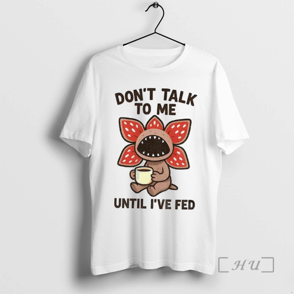 Officials Demogorgon Coffee Monster Dont Talk Me - Adult & Kids T-Shirts, Sweatshirts & Hoodies apparel design preview 1