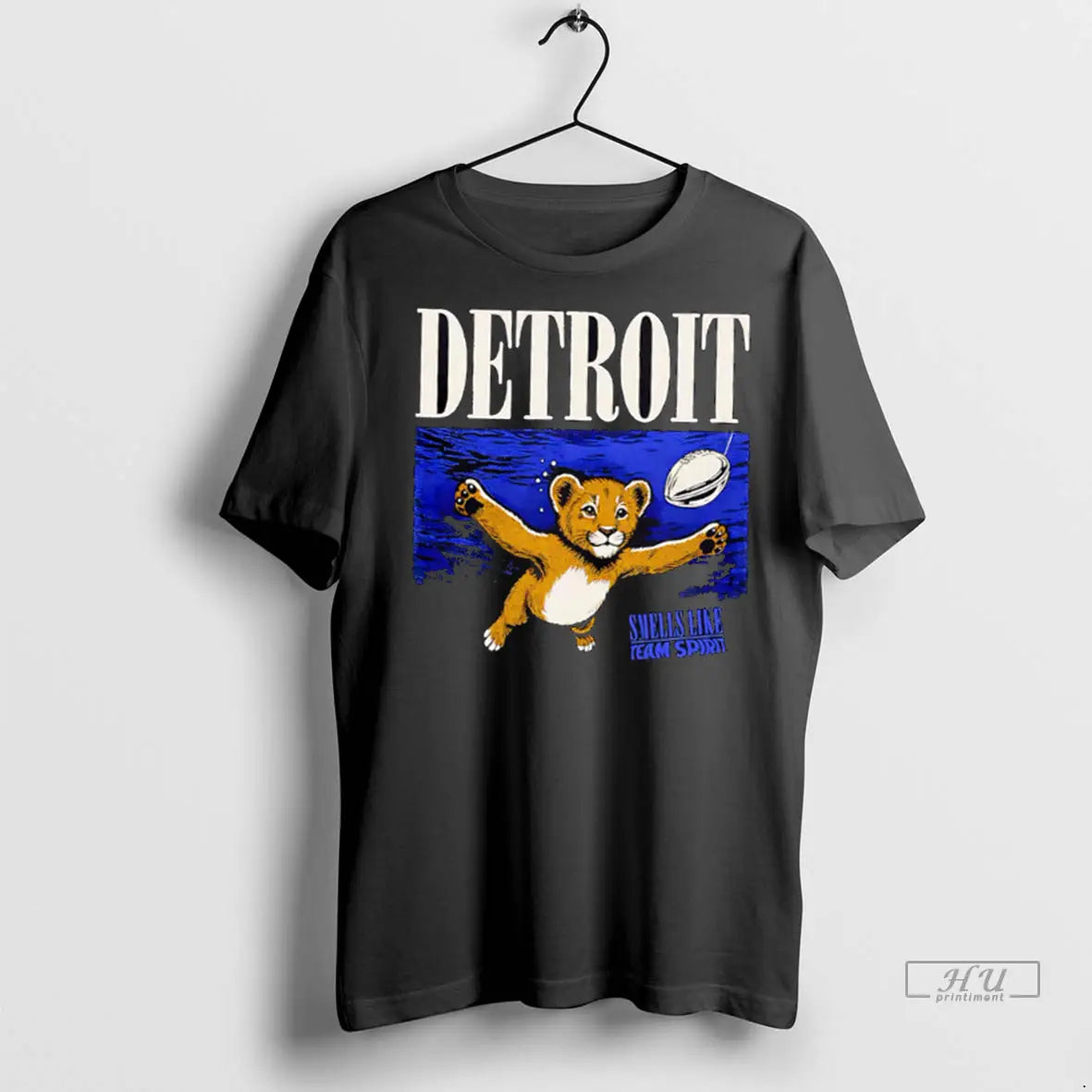 Officials Detroit Lions Smells Like Team Spirit - Adult & Kids T-Shirts, Sweatshirts & Hoodies apparel design preview 1