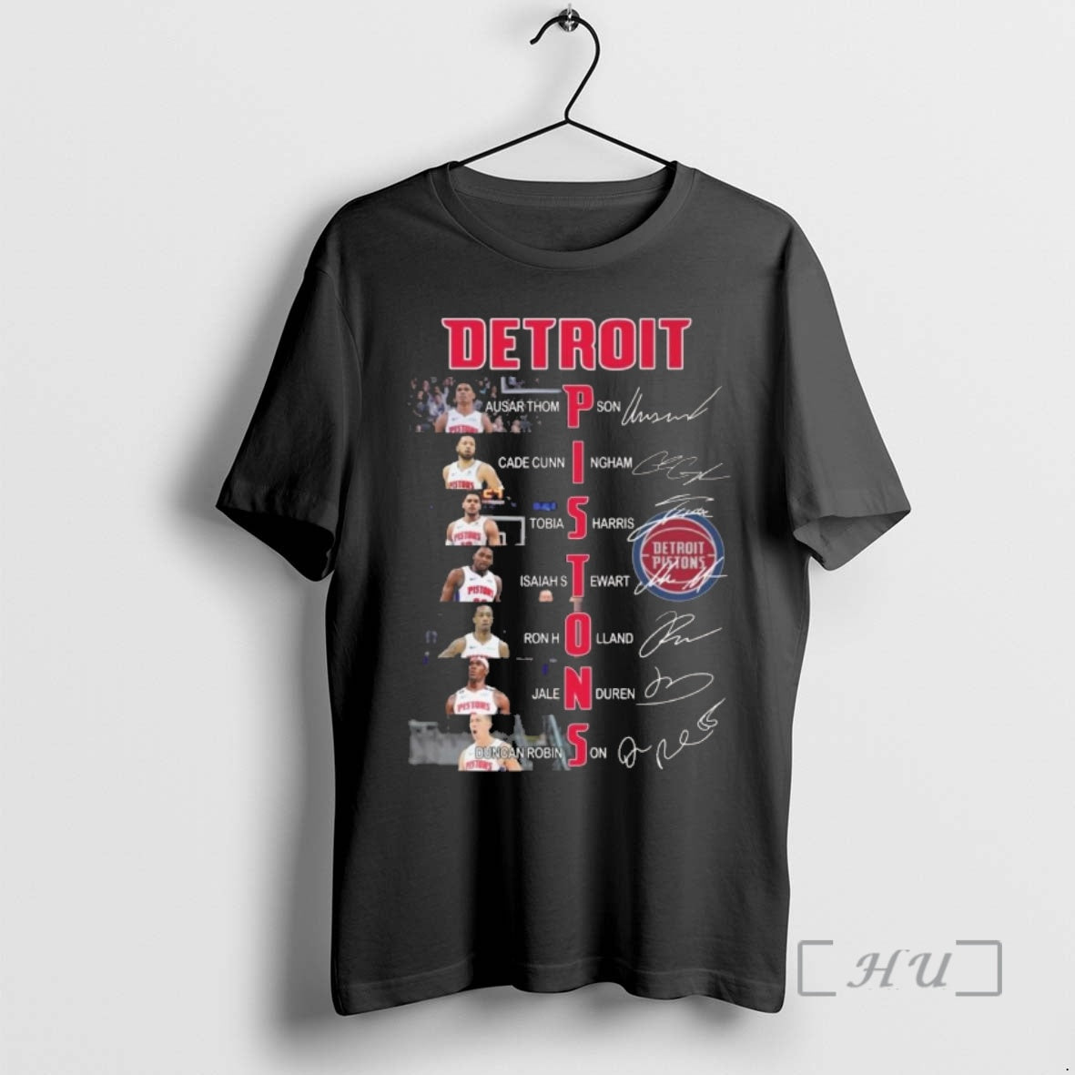 Officials Detroit Pistons Basketball Names Players - Adult & Kids T-Shirts, Sweatshirts & Hoodies apparel design preview 1