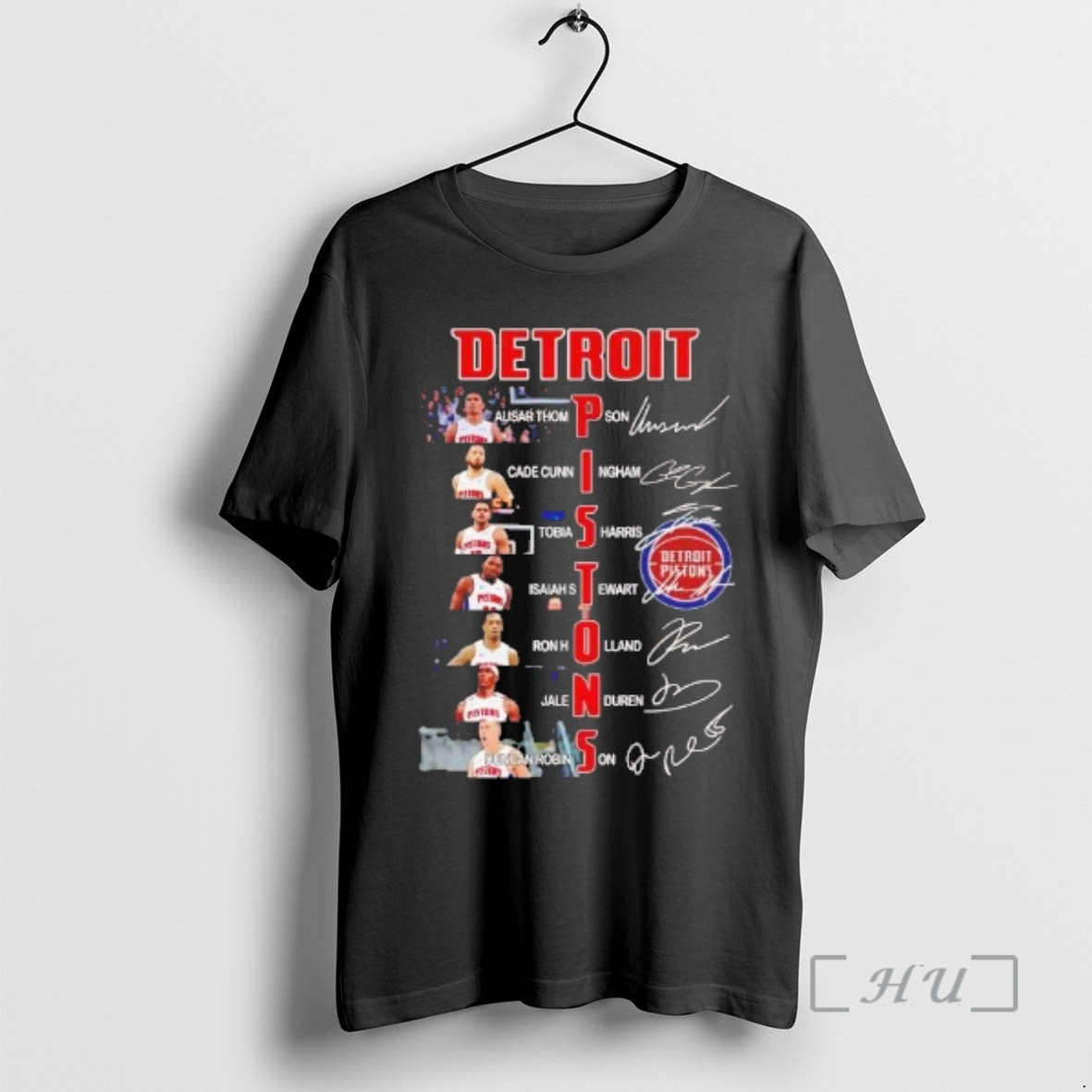 Officials Detroit Pistons Team Players Names - Adult & Kids T-Shirts, Sweatshirts & Hoodies apparel design preview 1