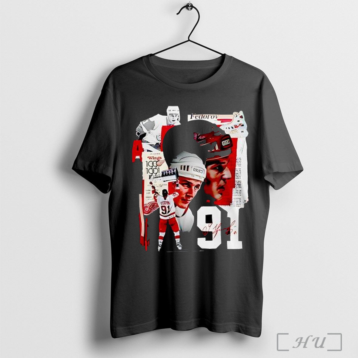 Officials Detroit Red Wings X Sergei Fedorov - Adult & Kids T-Shirts, Sweatshirts & Hoodies apparel design preview 1