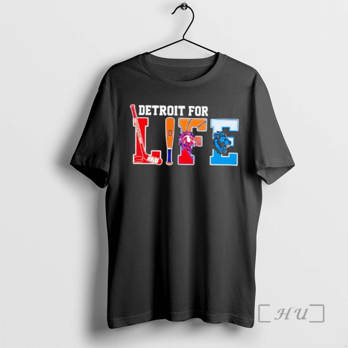Officials Detroit Life Sports Teams Tigers Lions Red - Adult & Kids T-Shirts, Sweatshirts & Hoodies apparel design preview 1