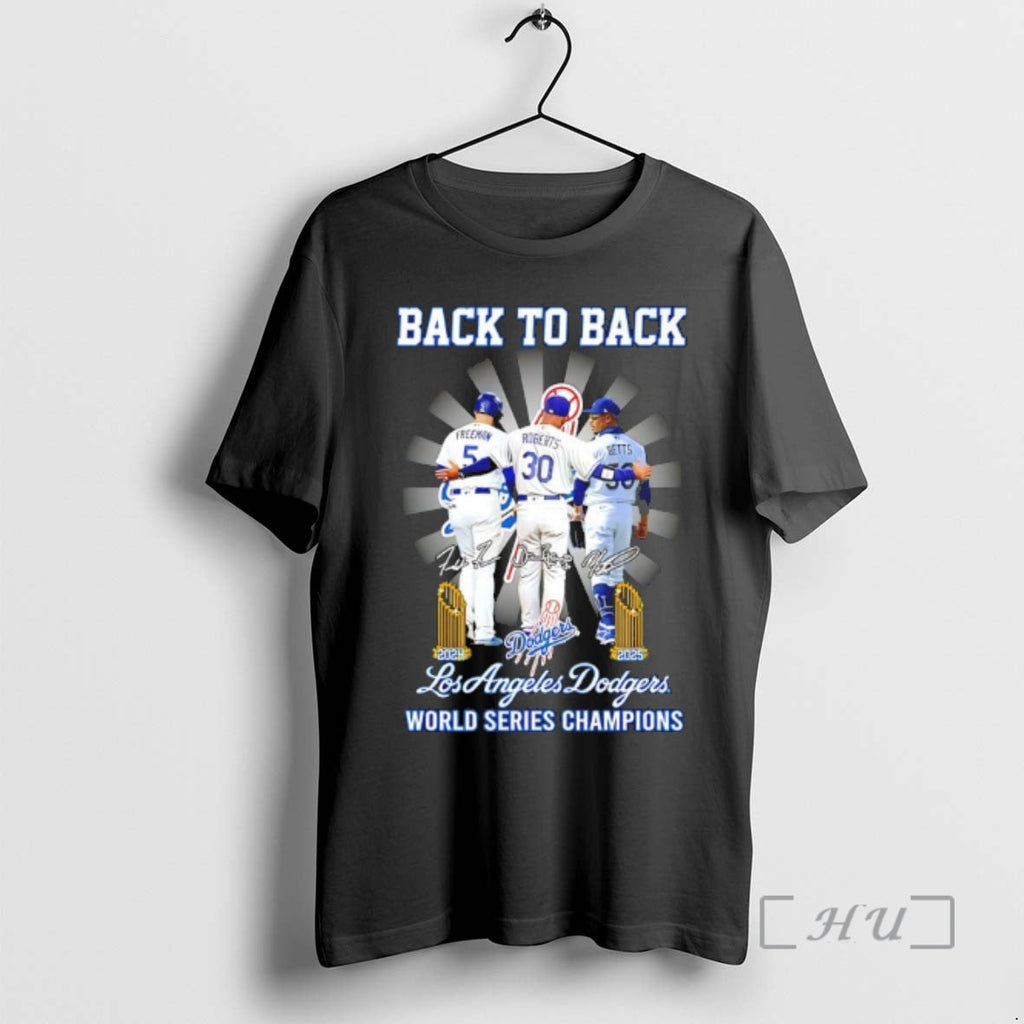 Officials Dodgers Freeman Roberts Betts Back 24 25 - Adult & Kids T-Shirts, Sweatshirts & Hoodies apparel design preview 1