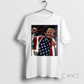 Officials Donald Trump American Flag Fist Up Hockey - Adult & Kids T-Shirts, Sweatshirts & Hoodies apparel design preview 1