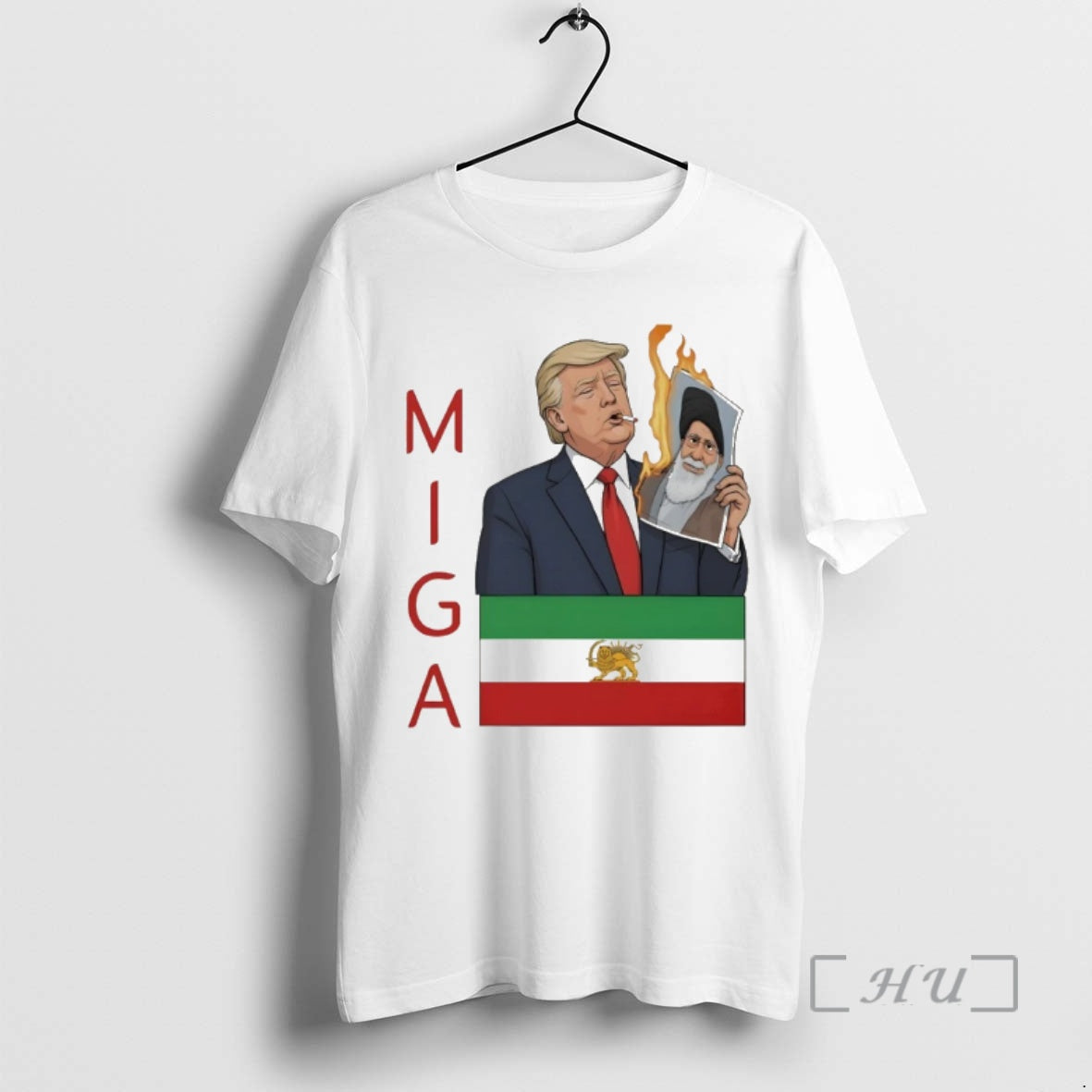 Officials Donald Trump Miga Make Iran Great Again - Adult & Kids T-Shirts, Sweatshirts & Hoodies apparel design preview 1