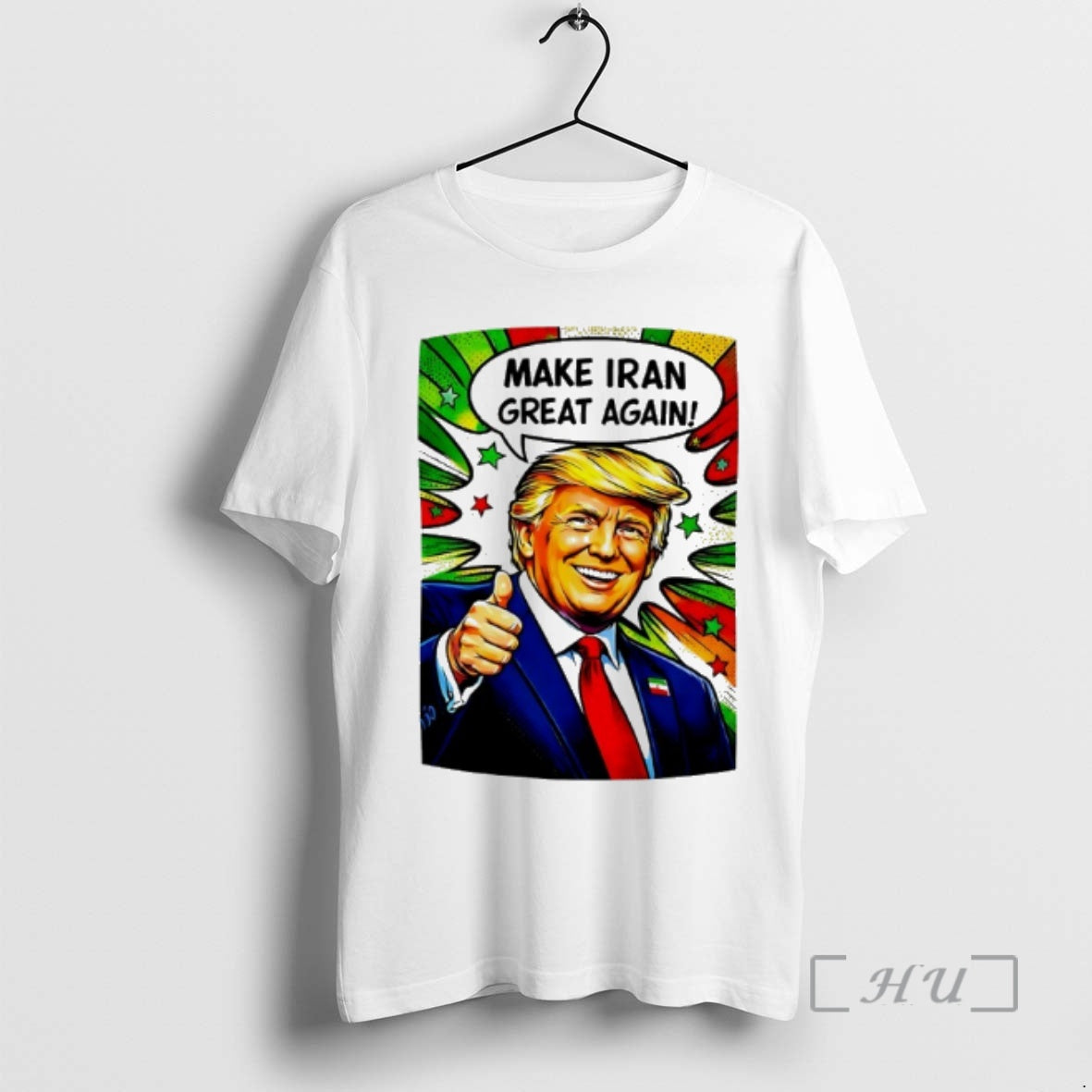 Officials Donald Trump Make Iran Great Again Funny - Adult & Kids T-Shirts, Sweatshirts & Hoodies apparel design preview 1