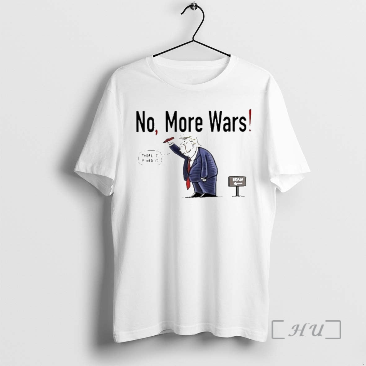 Officials Donald Trump No More Wars Iran Meme - Adult & Kids T-Shirts, Sweatshirts & Hoodies apparel design preview 1