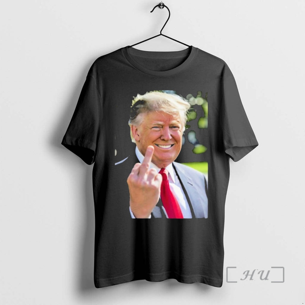 Officials Donald Trump Smiling Middle Finger - Adult & Kids T-Shirts, Sweatshirts & Hoodies apparel design preview 1