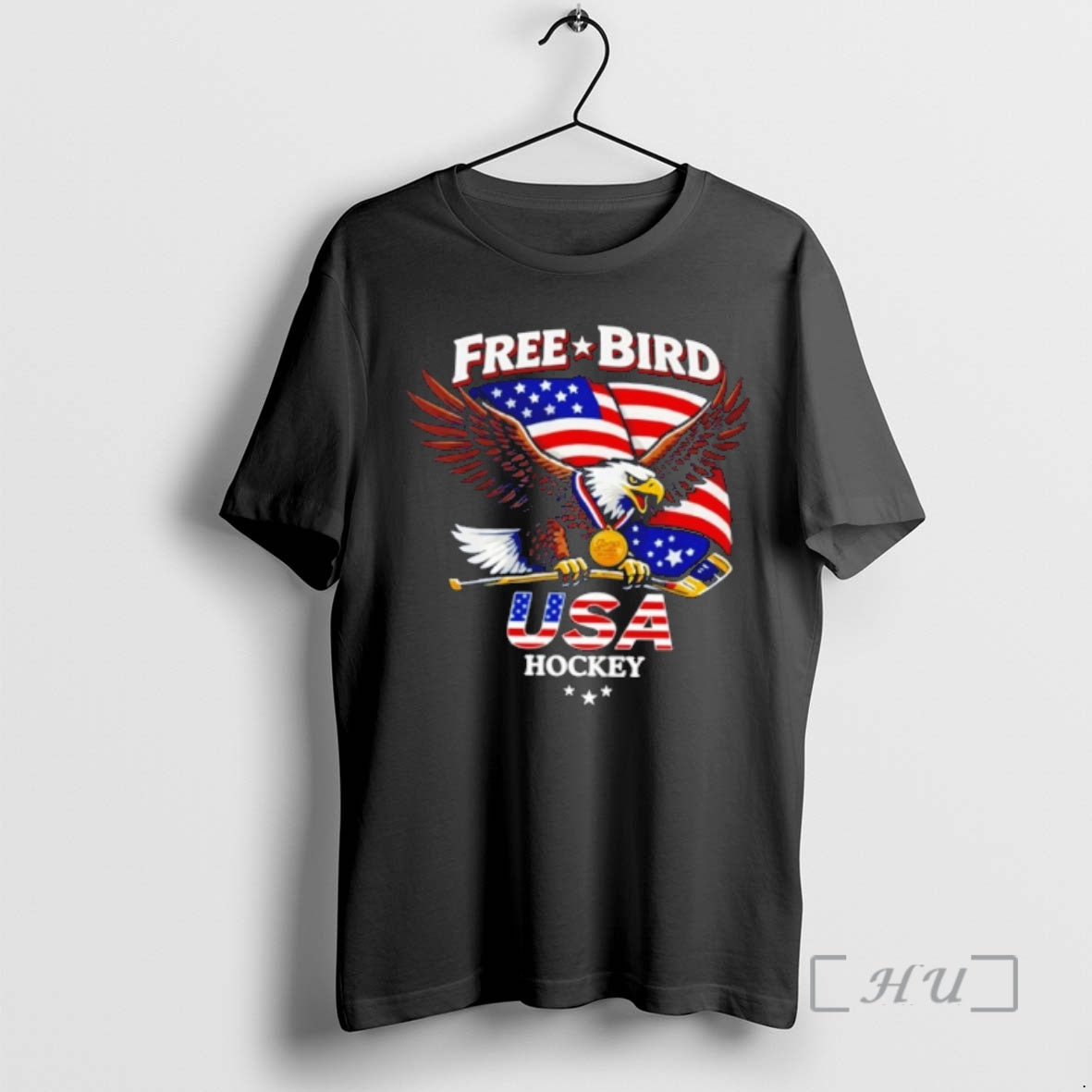 Officials Eagle Free Bird Usa Hockey - Adult & Kids T-Shirts, Sweatshirts & Hoodies apparel design preview 1