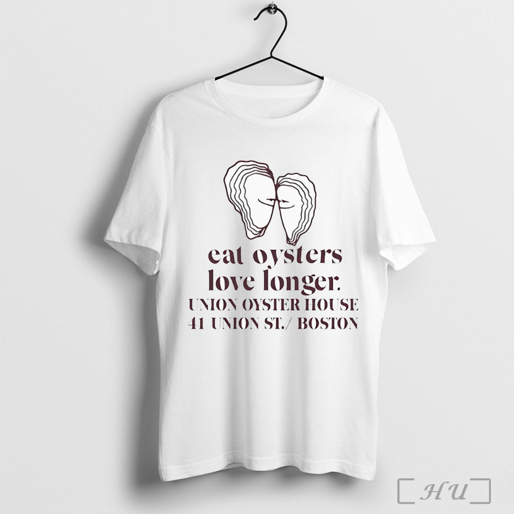 Officials Eat Oysters Love Longer Union Oyster House - Adult & Kids T-Shirts, Sweatshirts & Hoodies apparel design preview 1