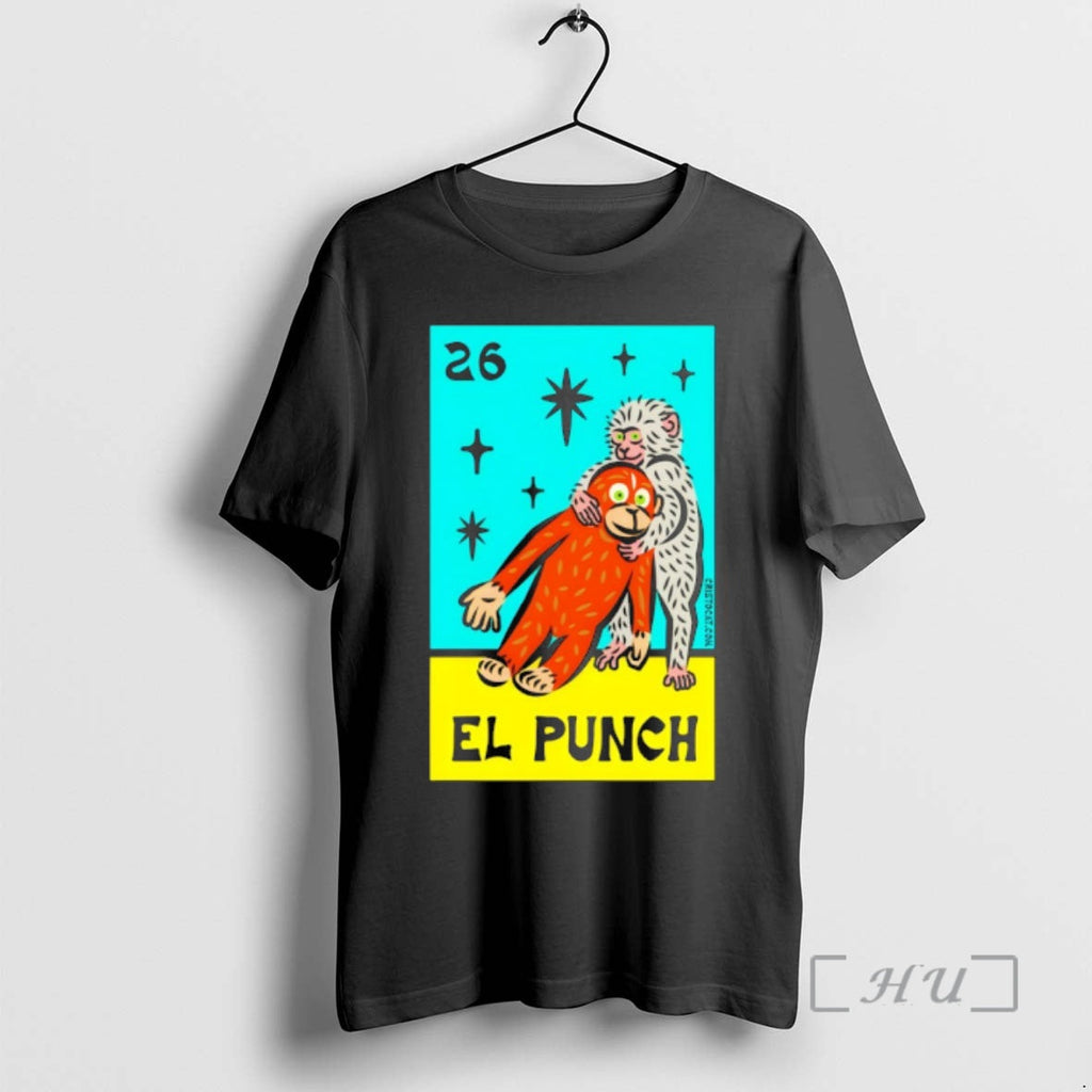 Officials El Punch Baby Monkey Loteria Mexico Card - Adult & Kids T-Shirts, Sweatshirts & Hoodies apparel design preview 1