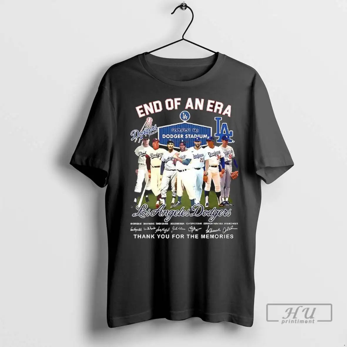Officials End Of An Era Los Angeles Dodgers Thank You - Adult & Kids T-Shirts, Sweatshirts & Hoodies apparel design preview 1