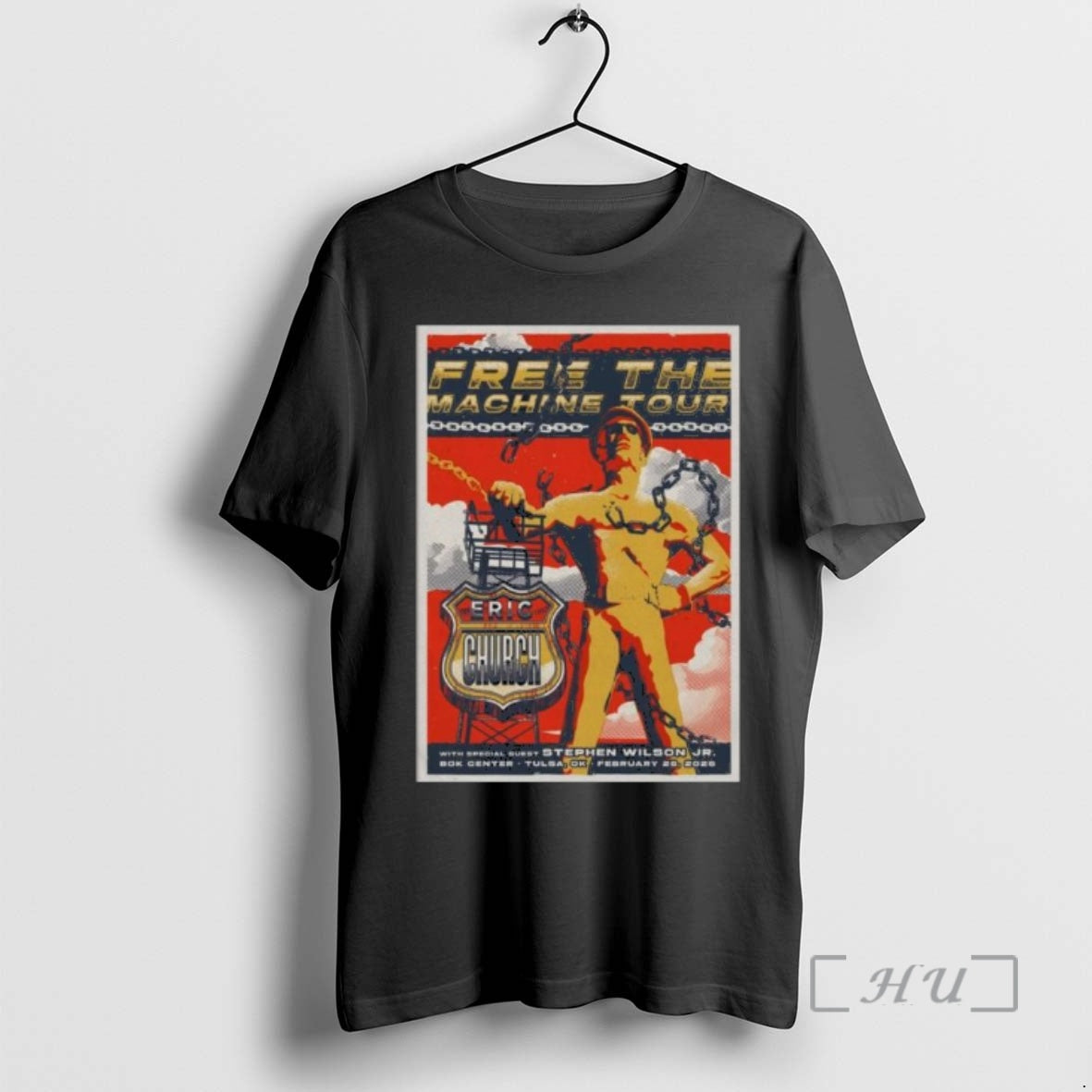 Officials Eric Church Tulsa Ok Feb 26 2026 - Adult & Kids T-Shirts, Sweatshirts & Hoodies apparel design preview 1