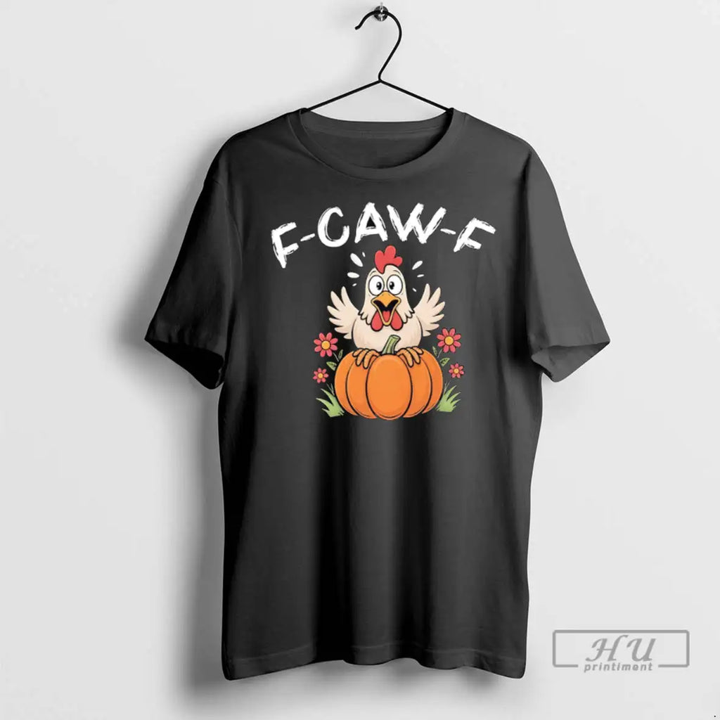 Officials F Caw Halloween Funny Sassy Raven Rooster - Adult & Kids T-Shirts, Sweatshirts & Hoodies apparel design preview 1