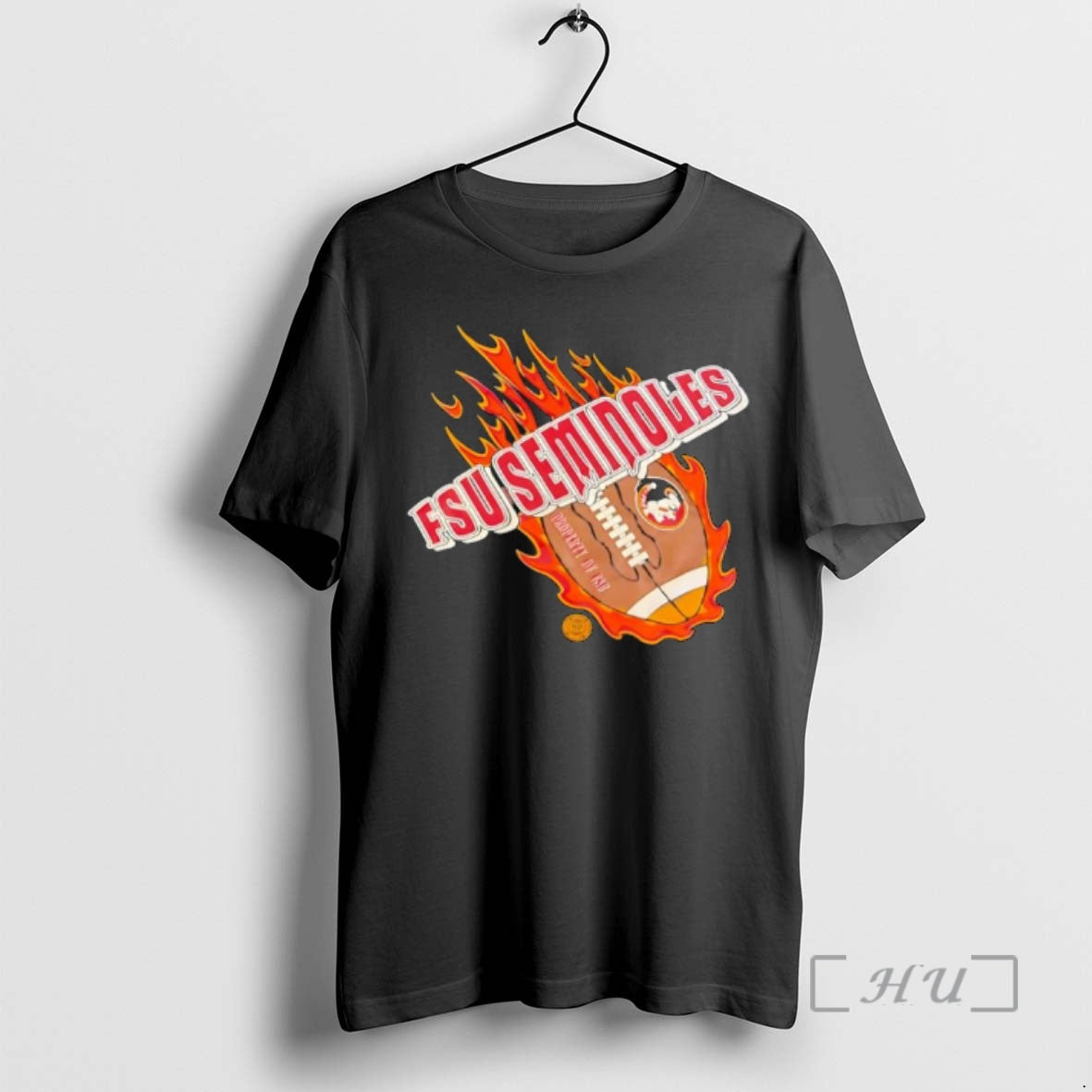 Officials Fsu Seminoles Football Property Of Flames - Adult & Kids T-Shirts, Sweatshirts & Hoodies apparel design preview 1