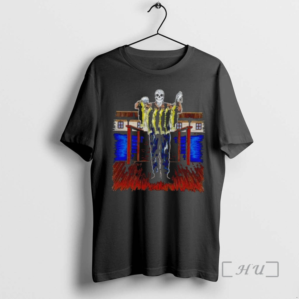 Officials Fishing 3 Skull Skeleton - Adult & Kids T-Shirts, Sweatshirts & Hoodies apparel design preview 1