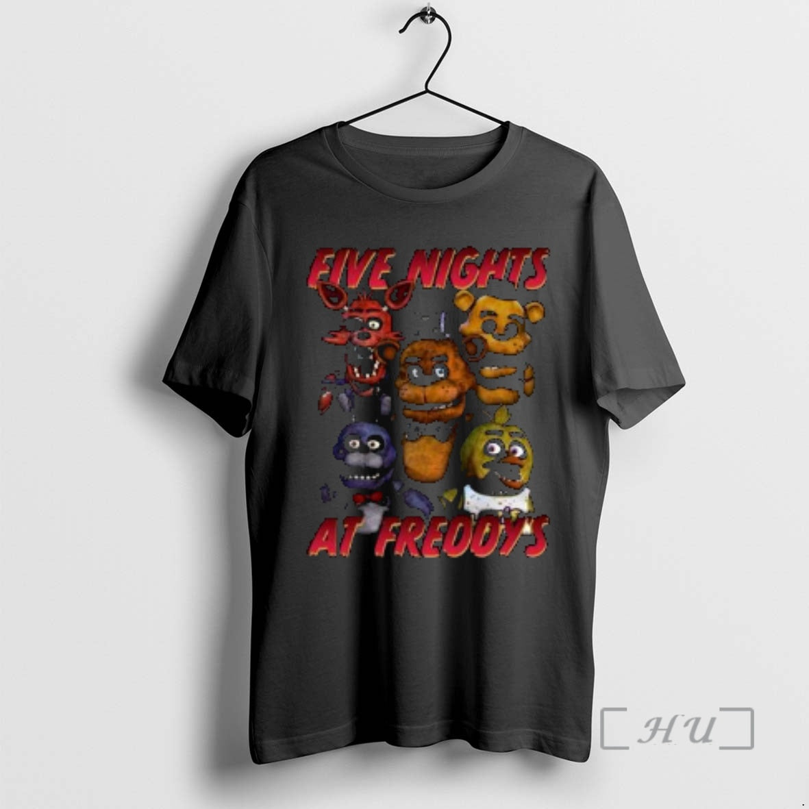 Officials Five Nights Freddys Circle Black - Adult & Kids T-Shirts, Sweatshirts & Hoodies apparel design preview 1