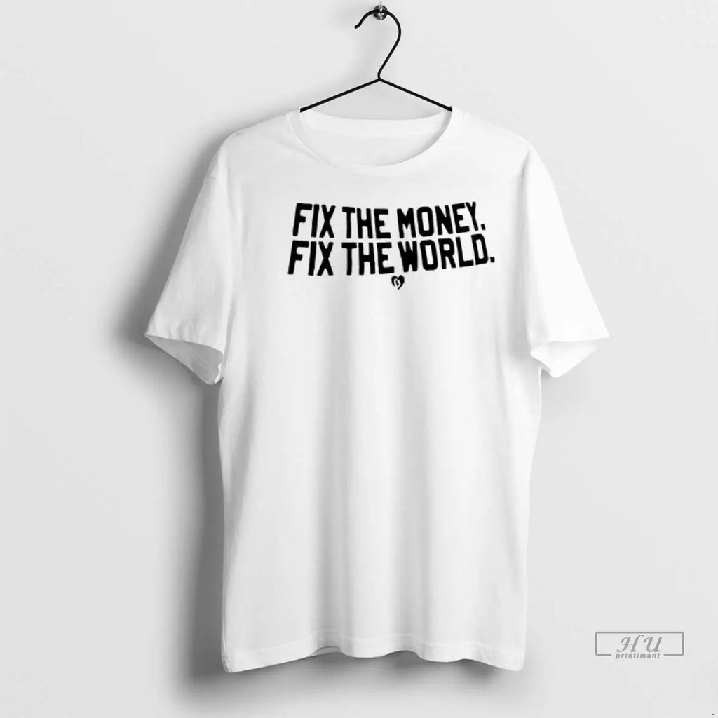 Officials Fix The Money World Heart Sticker Ladies - Adult & Kids T-Shirts, Sweatshirts & Hoodies apparel design preview 1