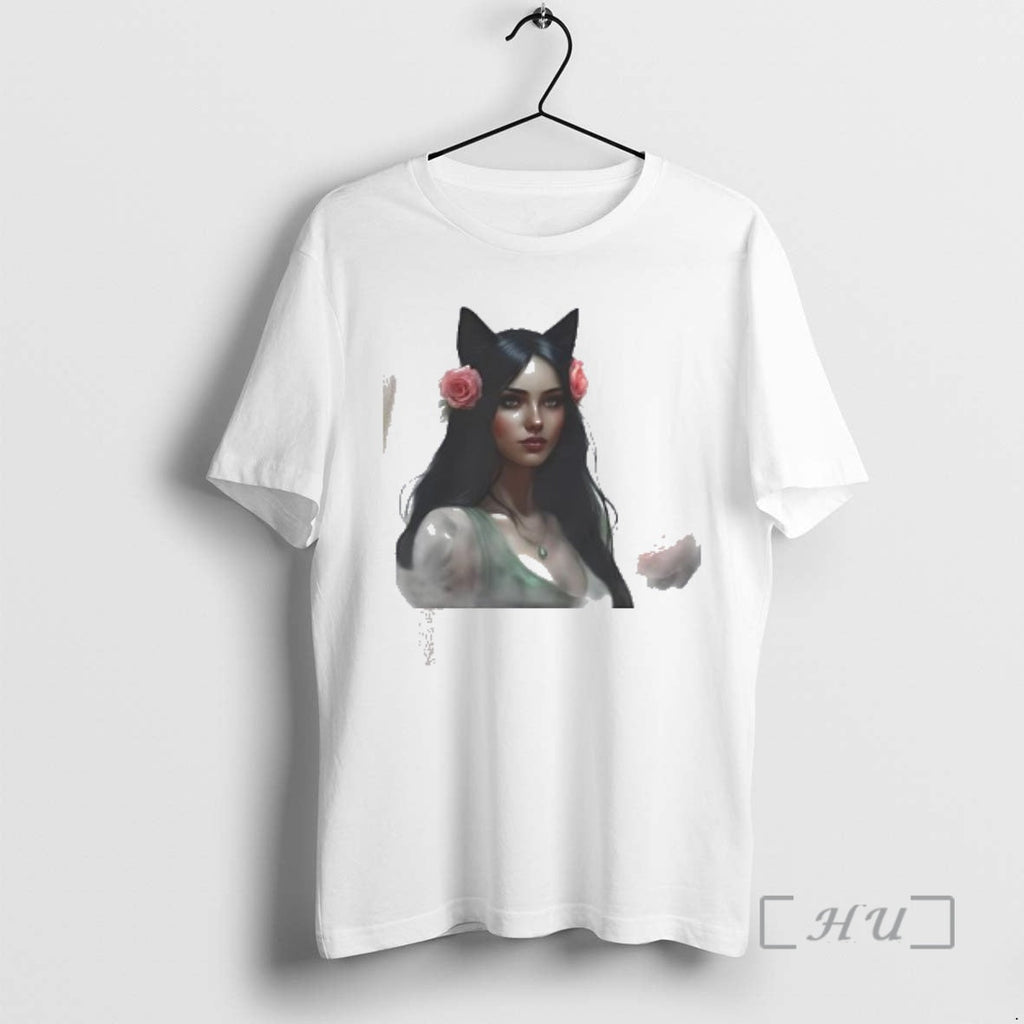 Officials Flower Cat Girl - Adult & Kids T-Shirts, Sweatshirts & Hoodies apparel design preview 1