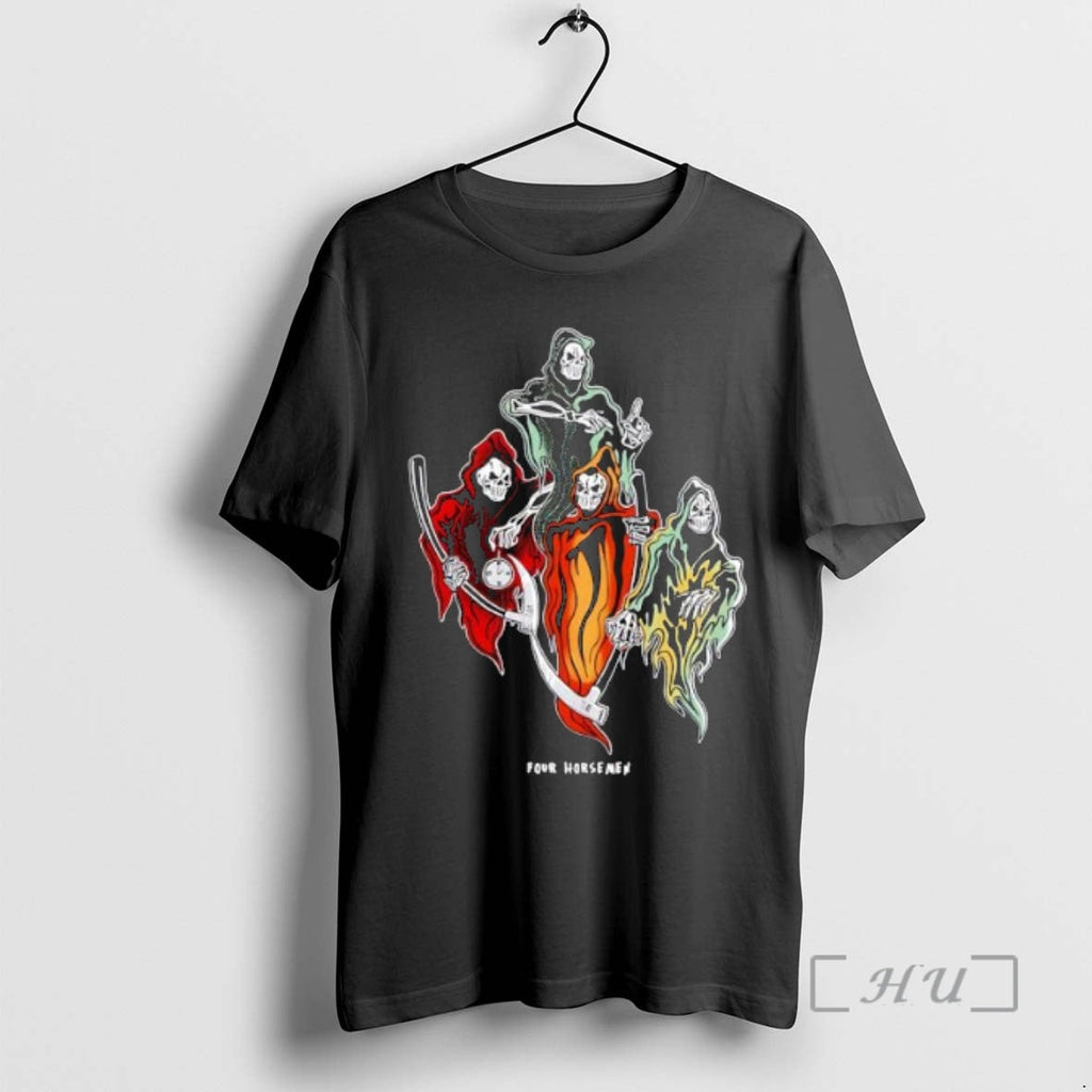 Officials Four Horseman Scratcher Death - Adult & Kids T-Shirts, Sweatshirts & Hoodies apparel design preview 1