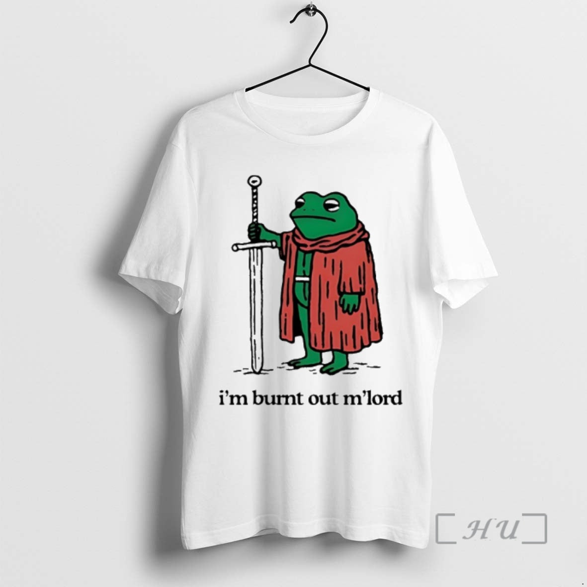 Officials Frog Sword Im Burnt Out Mlord - Adult & Kids T-Shirts, Sweatshirts & Hoodies apparel design preview 1