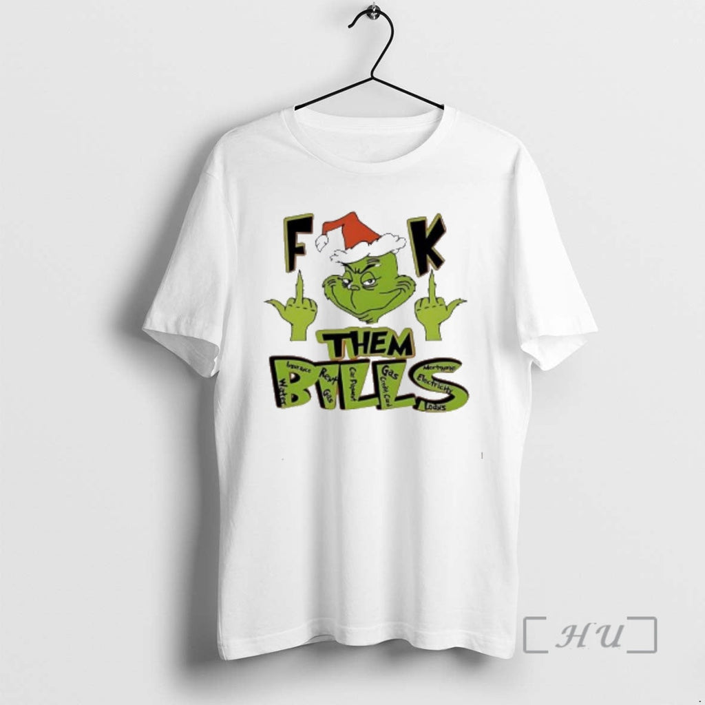 Officials Fuck Them Bills 2025 Grinch Middle Finger - Adult & Kids T-Shirts, Sweatshirts & Hoodies apparel design preview 1