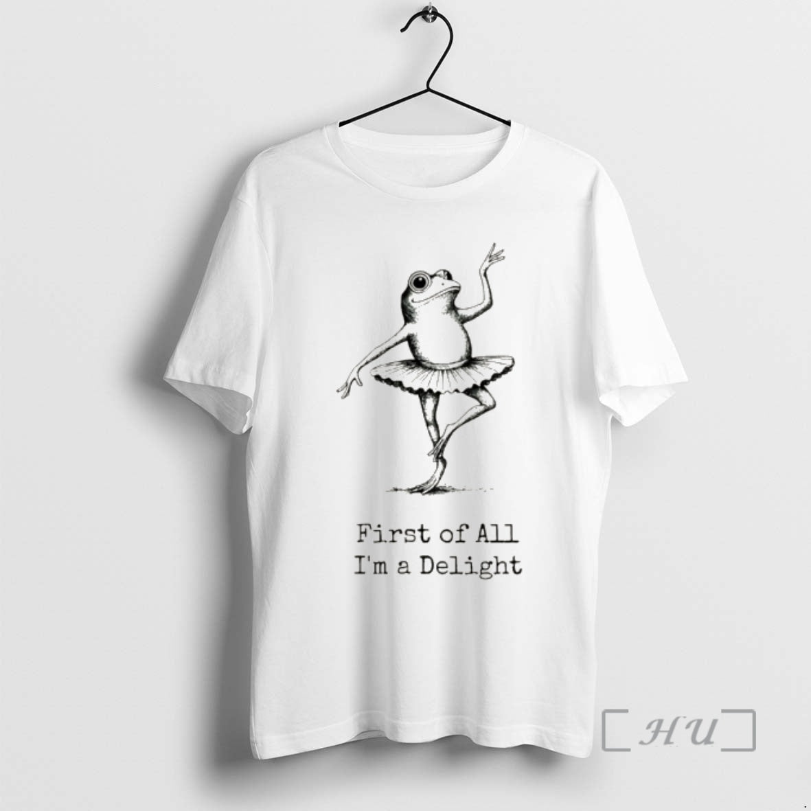 Officials Funny Frog Ballerina First Of All Im A - Adult & Kids T-Shirts, Sweatshirts & Hoodies apparel design preview 1