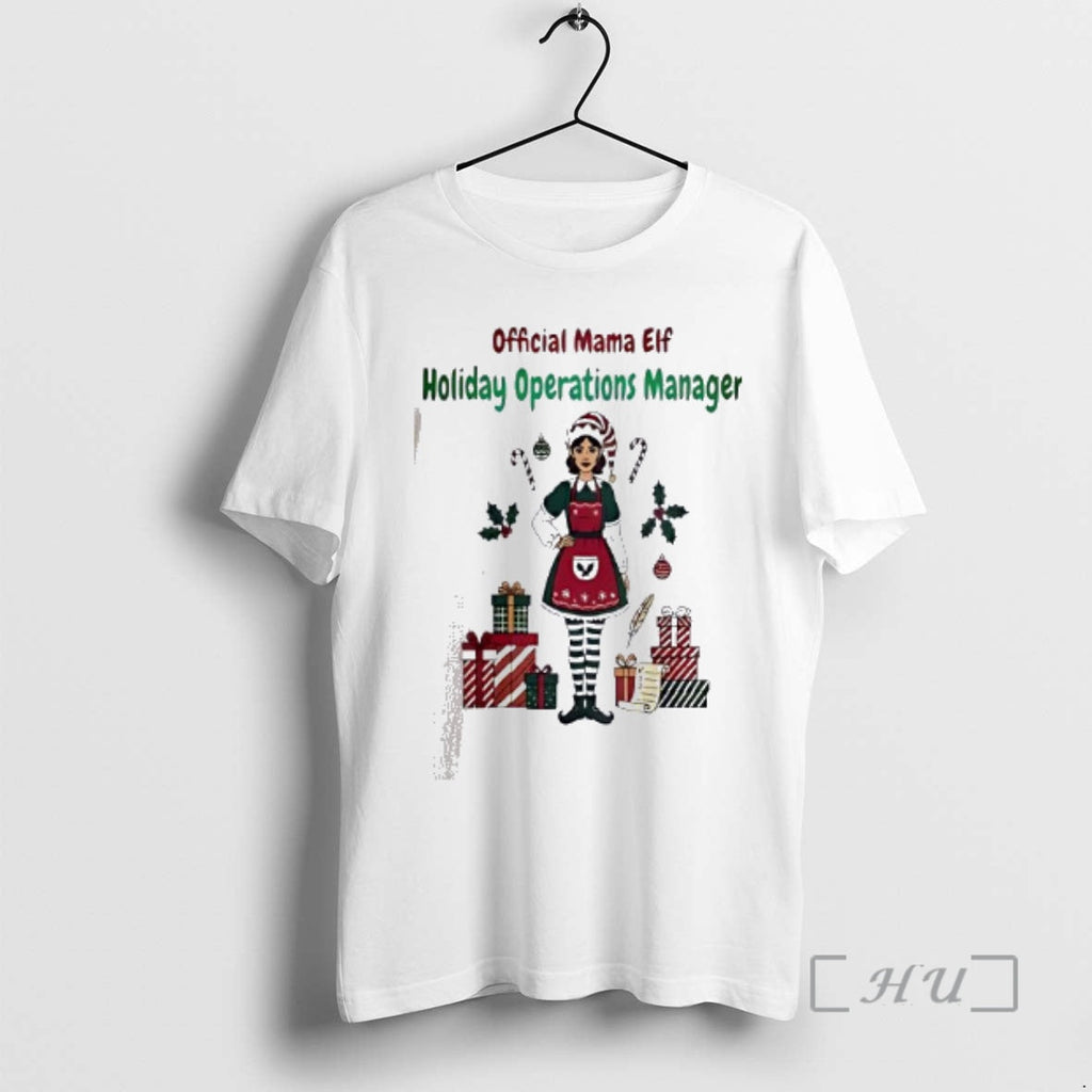 Officials Funny Mama Elf Operations Manager Simple - Adult & Kids T-Shirts, Sweatshirts & Hoodies apparel design preview 1