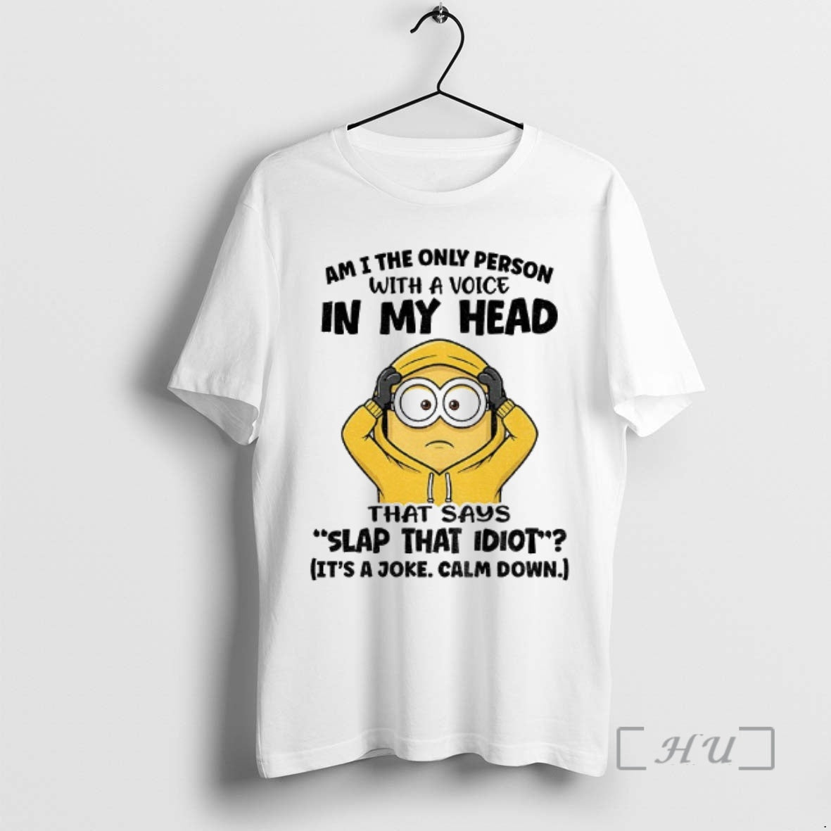 Officials Funny Minion Am I Only Person Voice My Head - Adult & Kids T-Shirts, Sweatshirts & Hoodies apparel design preview 1