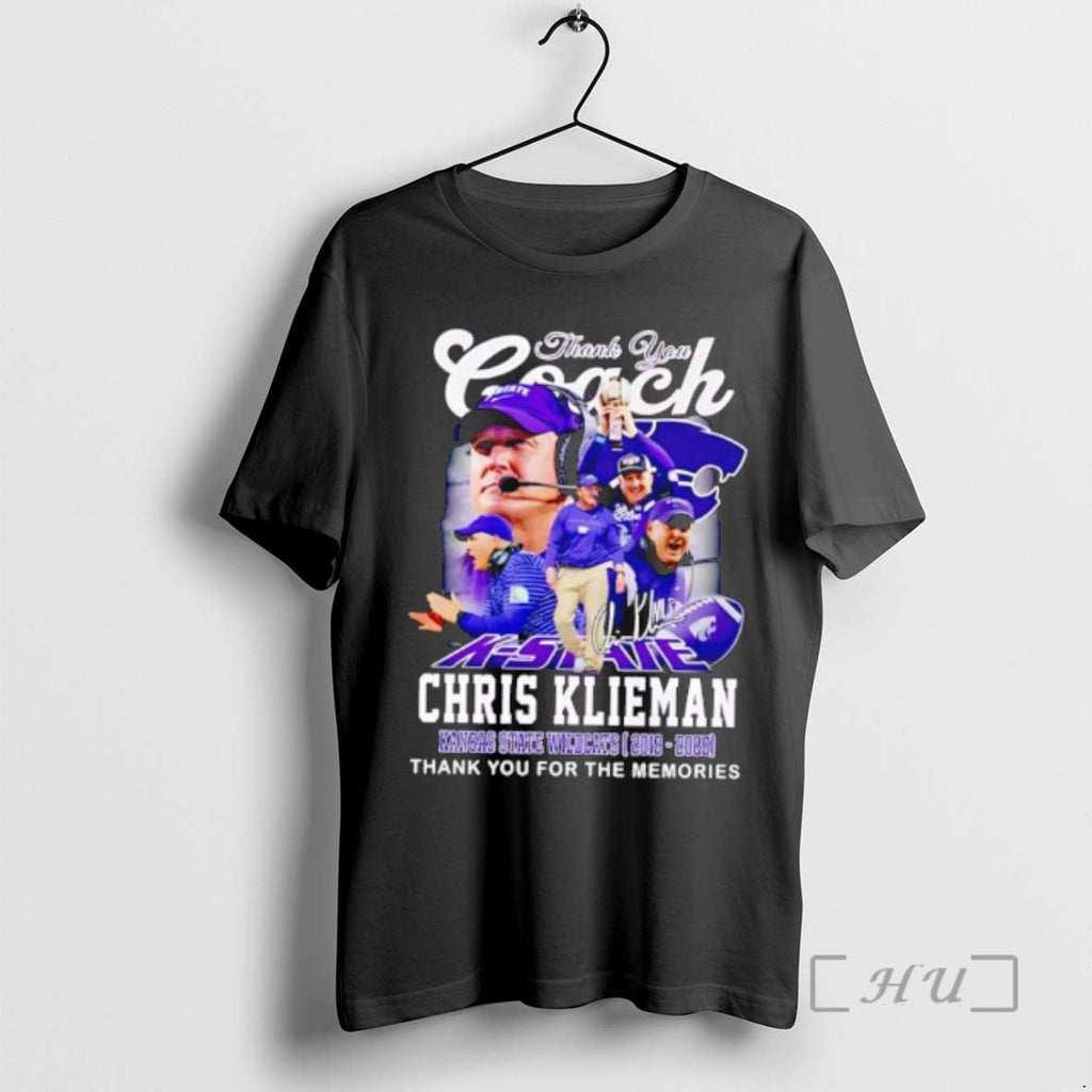 Officials Funny Thanks You Coach Chris Klieman Kansas - Adult & Kids T-Shirts, Sweatshirts & Hoodies apparel design preview 1