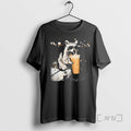 Officials Funny Animal Meme Photo Raccoon Drinking - Adult & Kids T-Shirts, Sweatshirts & Hoodies apparel design preview 1